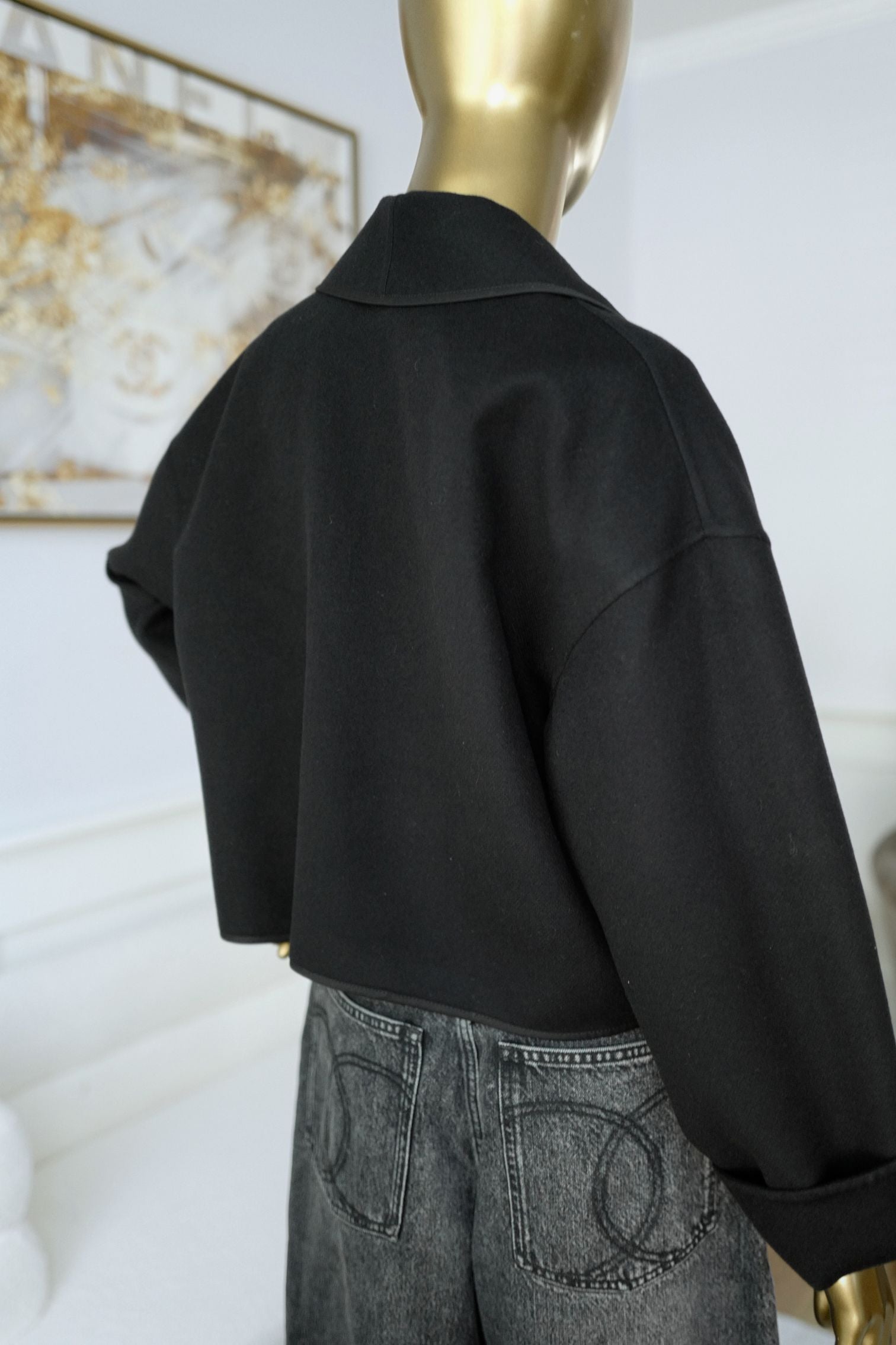 NEW Hermes Cashmere Jacket in Noir Size 36