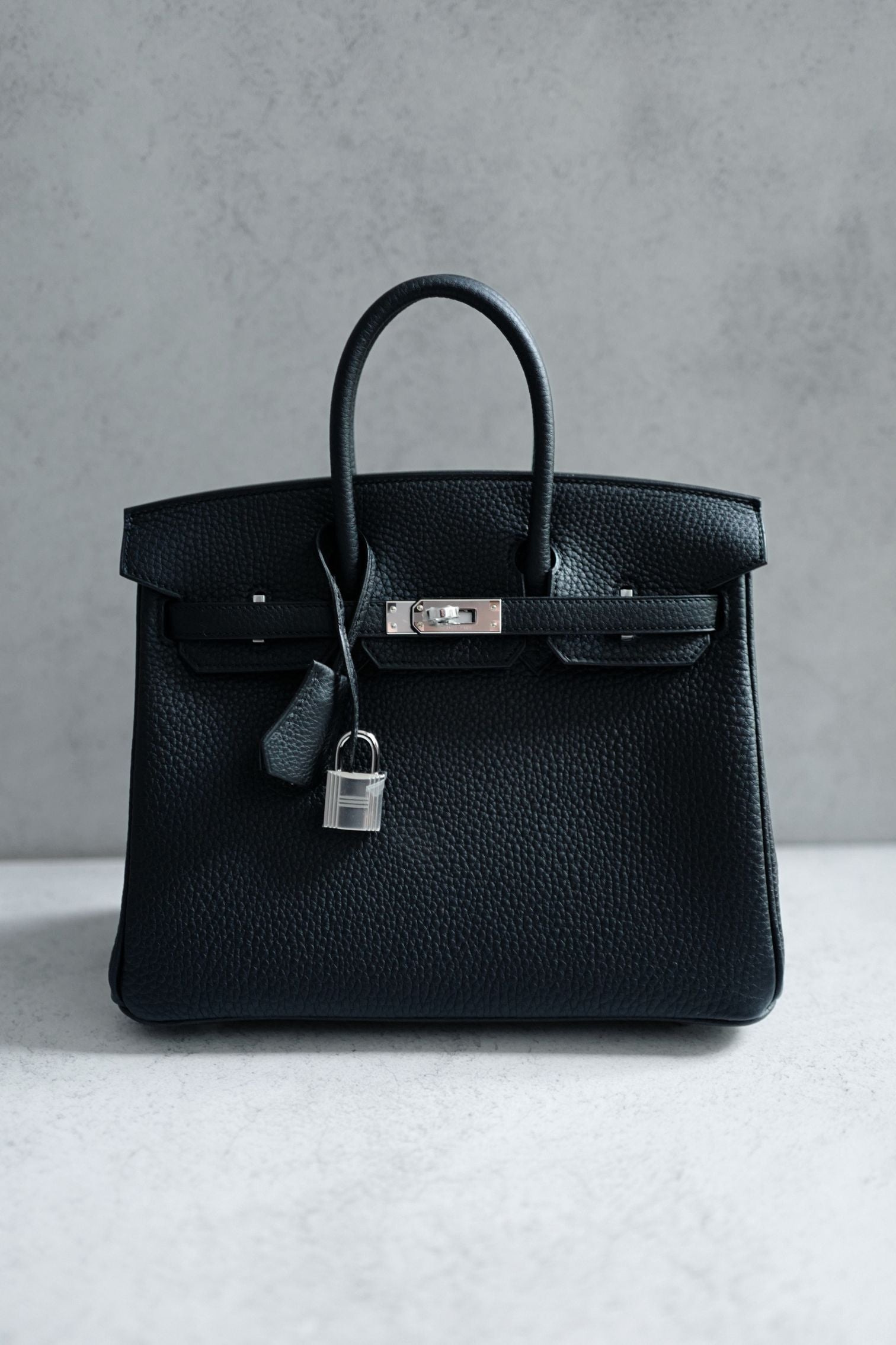 BNIB Hermes Birkin 25 Black Togo Leather Palladium Hardware G Stamp 2026