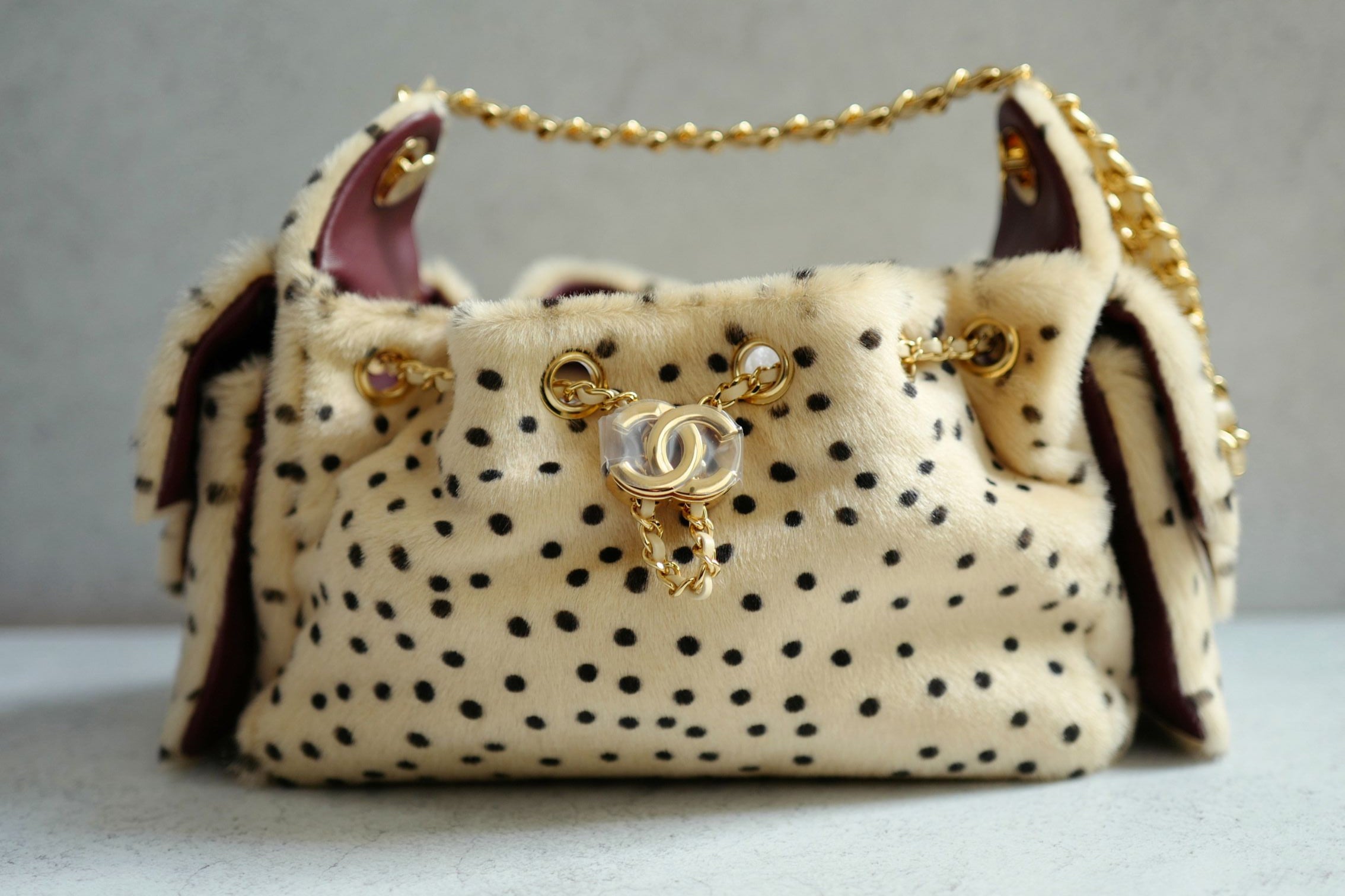 NEW Chanel 26A Mini Hobo Leopard Matthieu Blazy Light Beige & Black GHW
