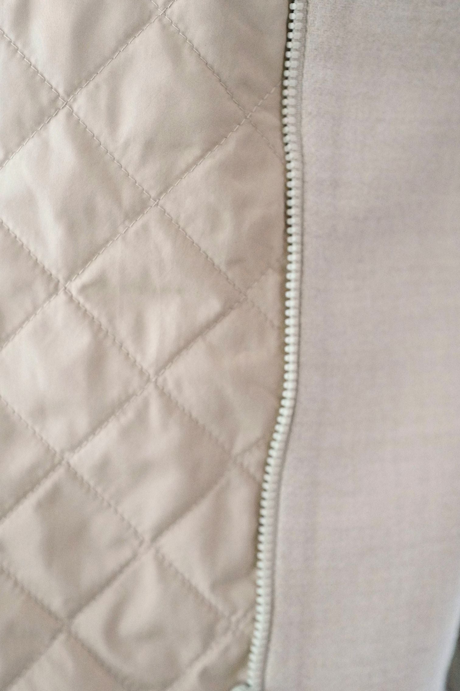 Hermès Blouson Sans Manches Mix Matière Blanc Marbre Wool Size 36