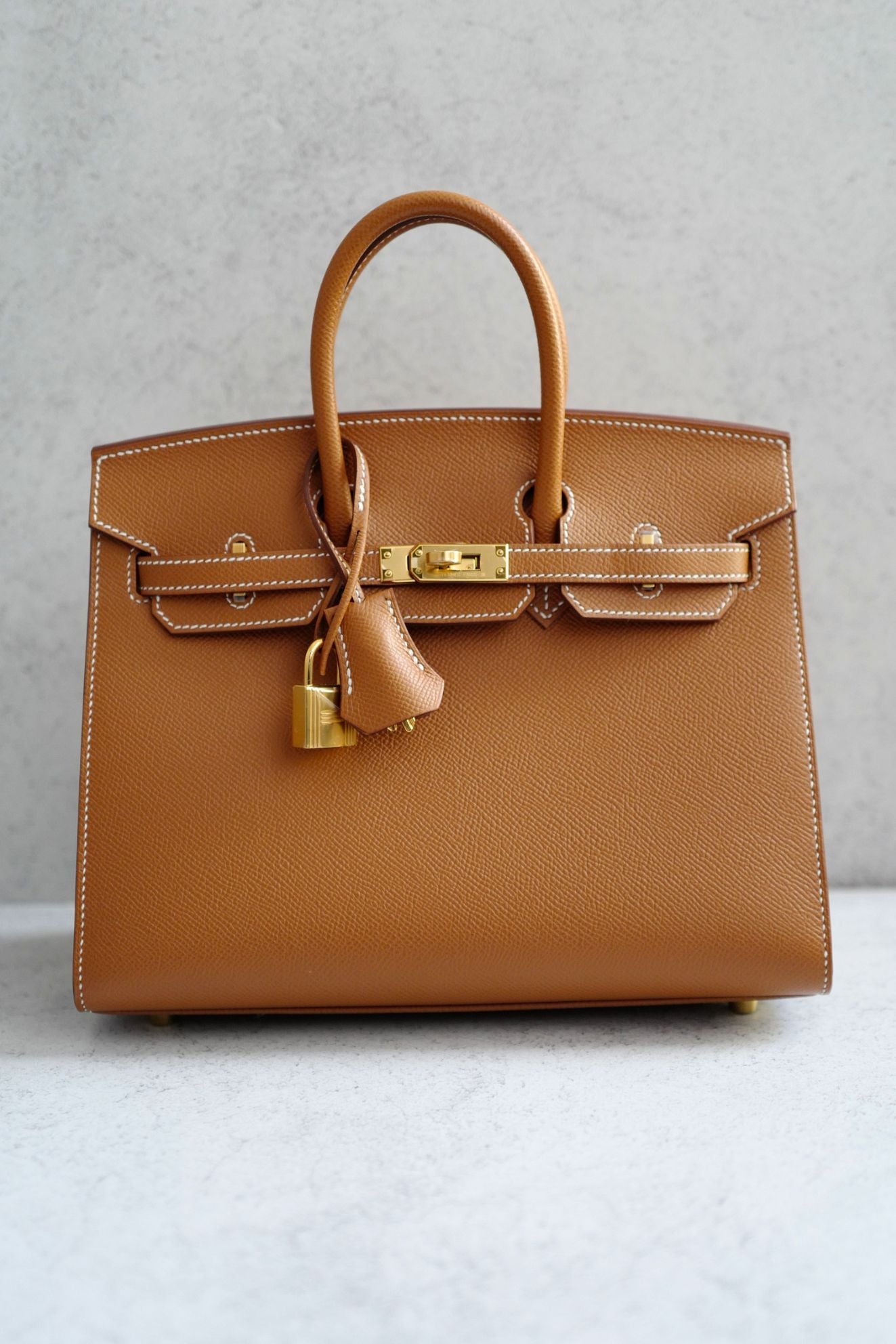 Hermès Birkin 25 Gold Epsom Sellier Gold Hardware U Stamp