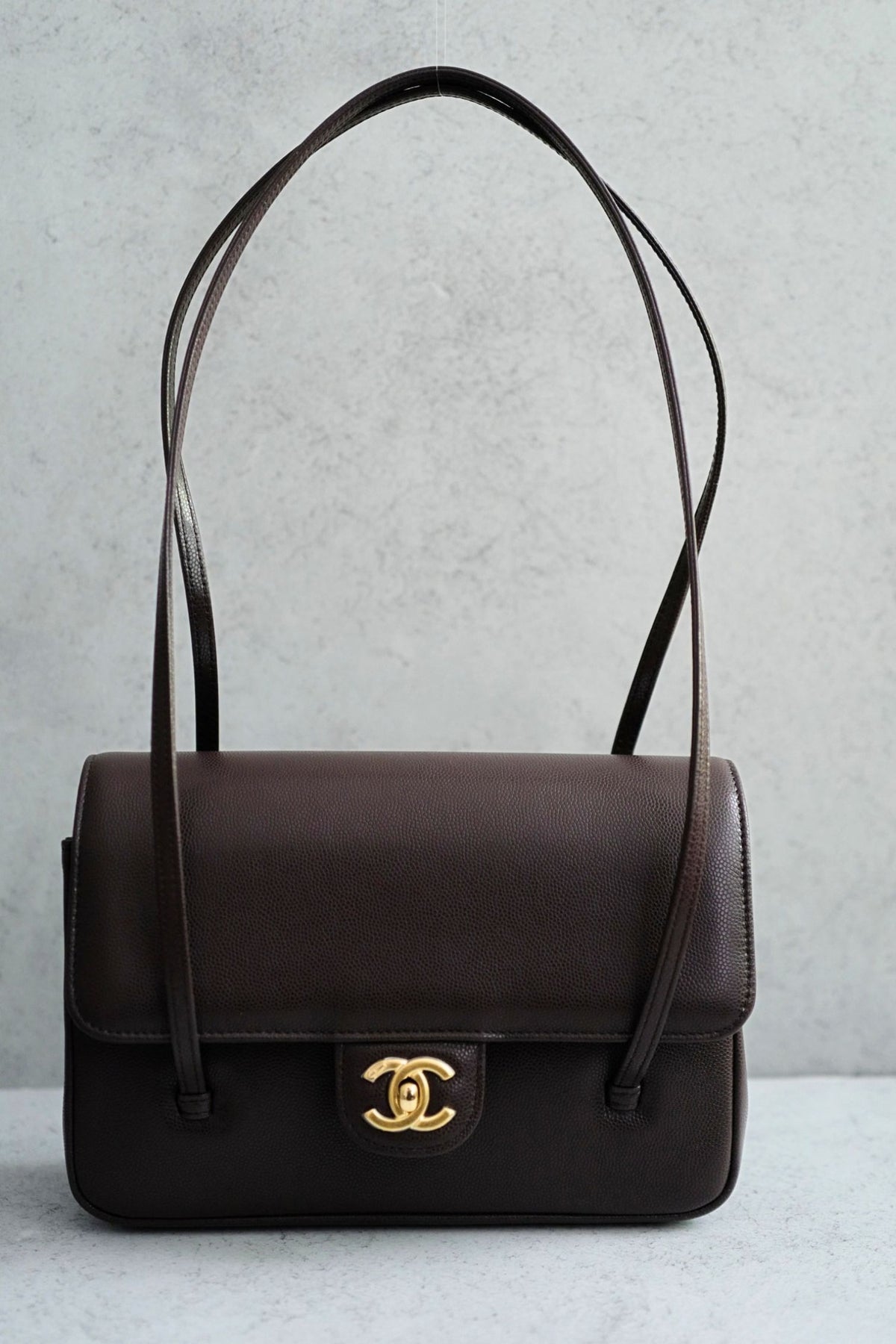 Chanel 26S Preppy Coco 22 Small Brown Grained Calfskin GHW Matthieu Blazy