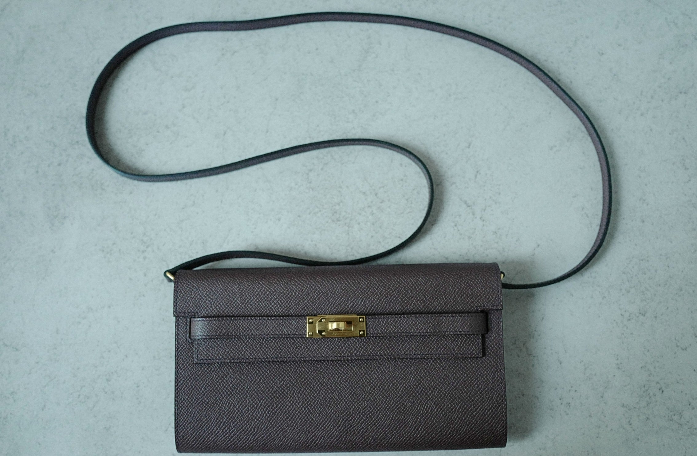 Hermès Kelly To Go Rouge Sellier Epsom Leather Gold Hardware Crossbody Bag