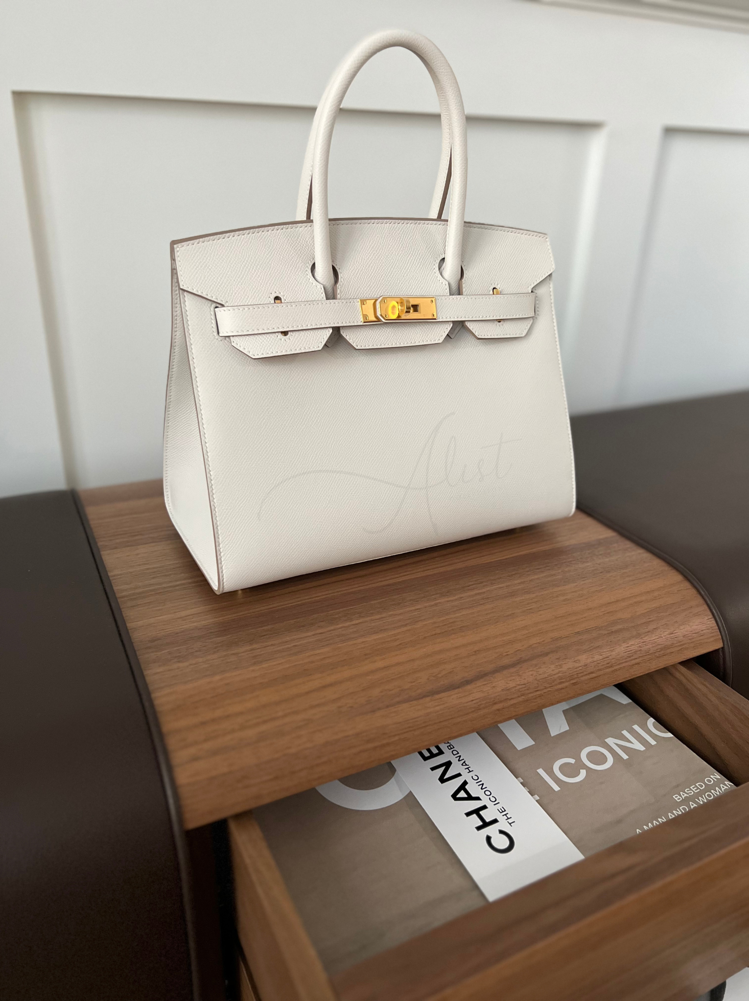 BNIB Hermes Birkin 30 In Gris Pale White Epsom Sellier Gold HW Complete 2024