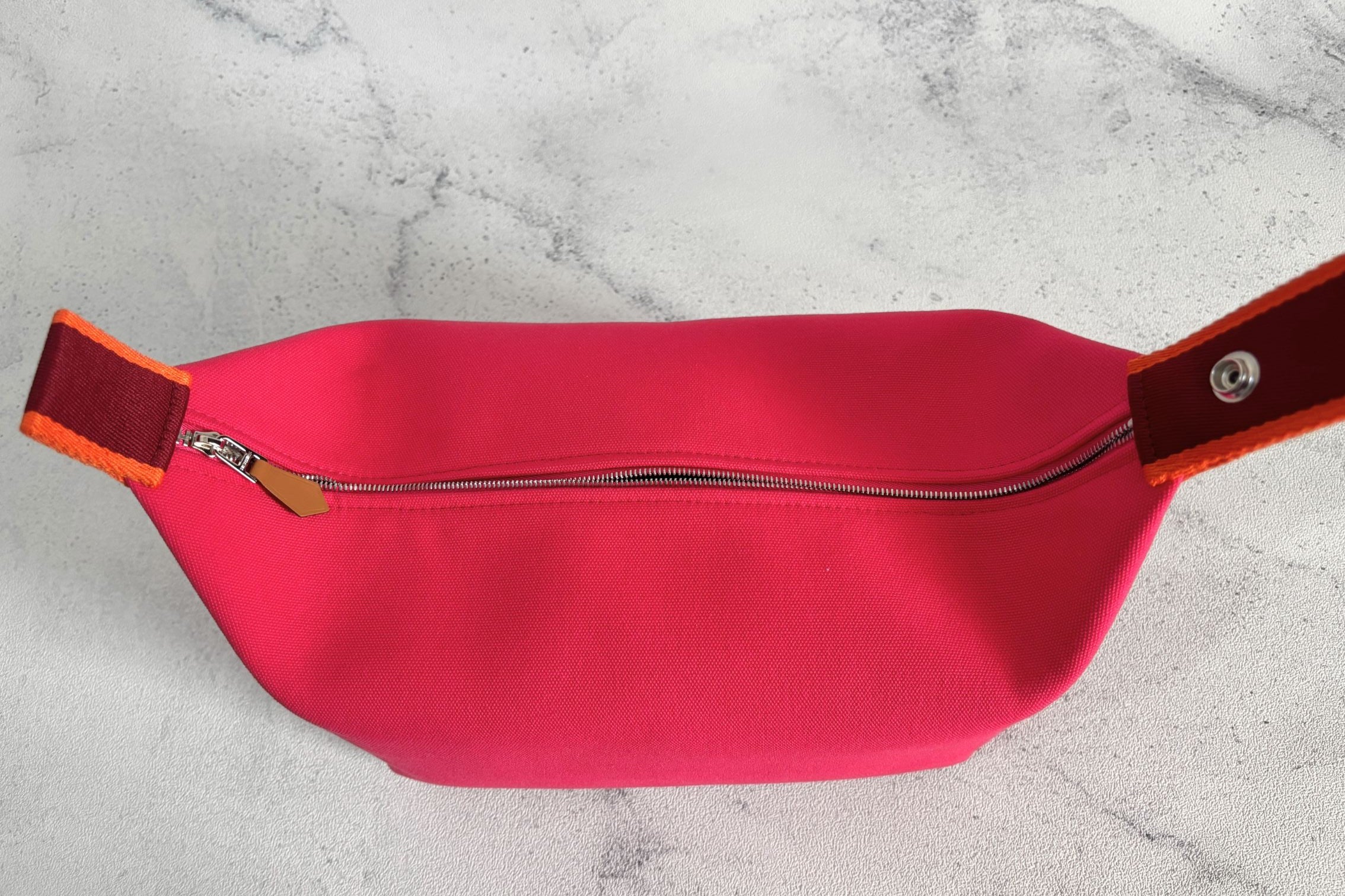 NEW Hermes Bride a Brac Case Large Model Hibiscus 100% Cotton
