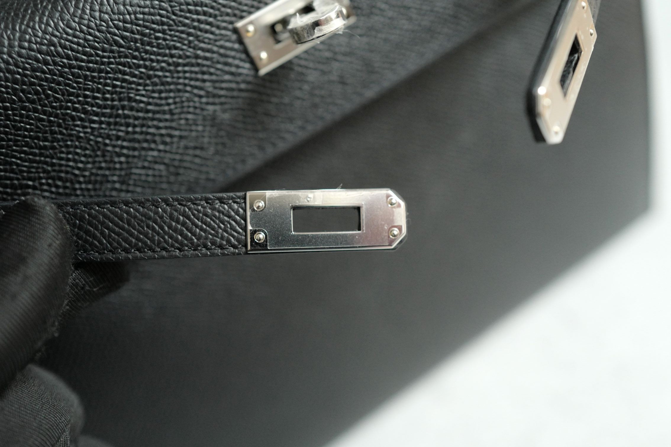 BNIB Hermes Kelly 25 Black Epsom Sellier Palladium Hardware Stamp G 2026