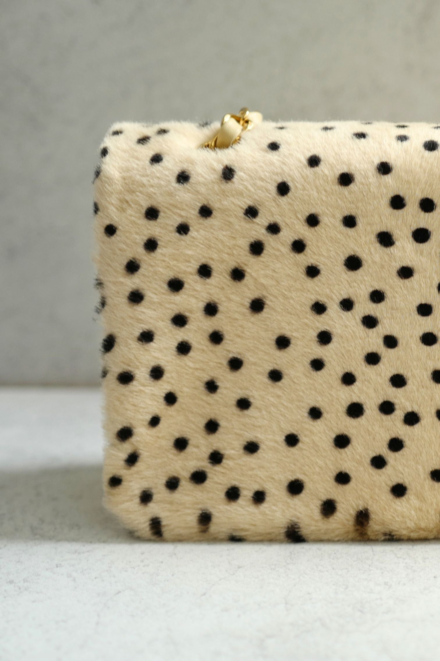 Chanel 26A Métiers d’Art Classic Flap Leopard Pony Lambskin Light Beige & Black