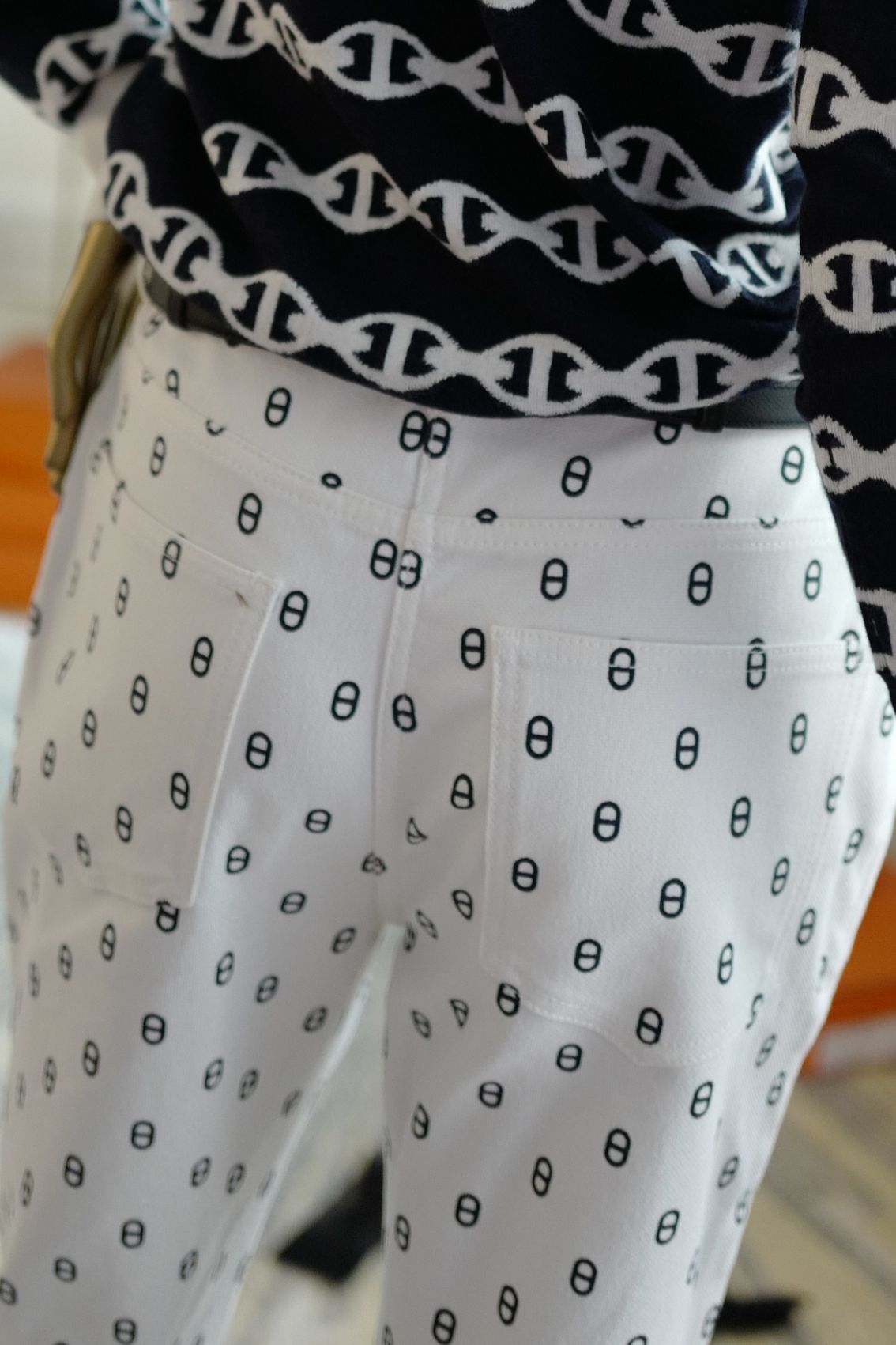 BNIB Hermes Chaine D’ancre 5 Pocket Pants Blanc Casse White Size 40