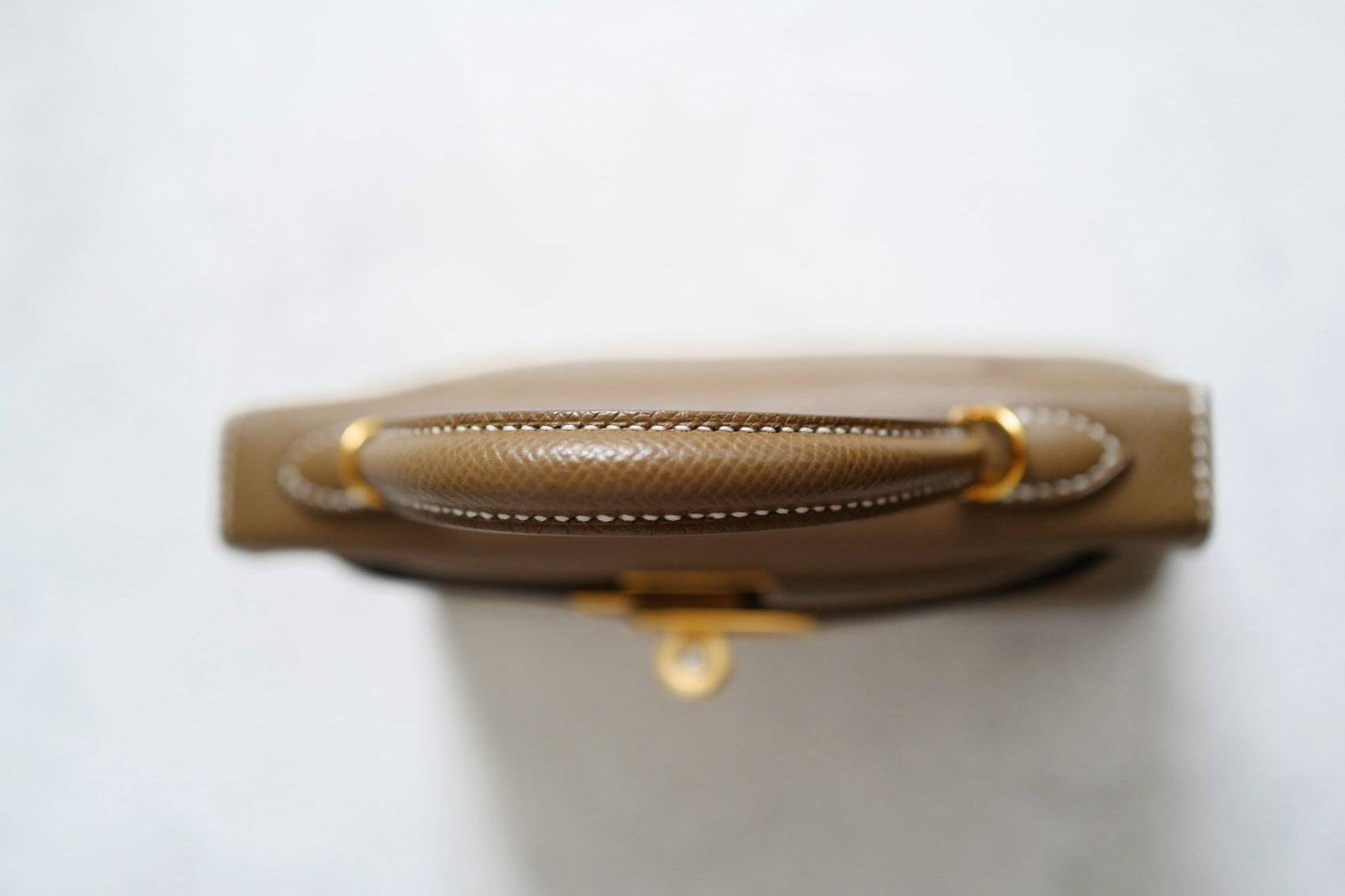 Hermès Mini Kelly Etoupe Epsom Leather Gold Hardware 2024 W Stamp