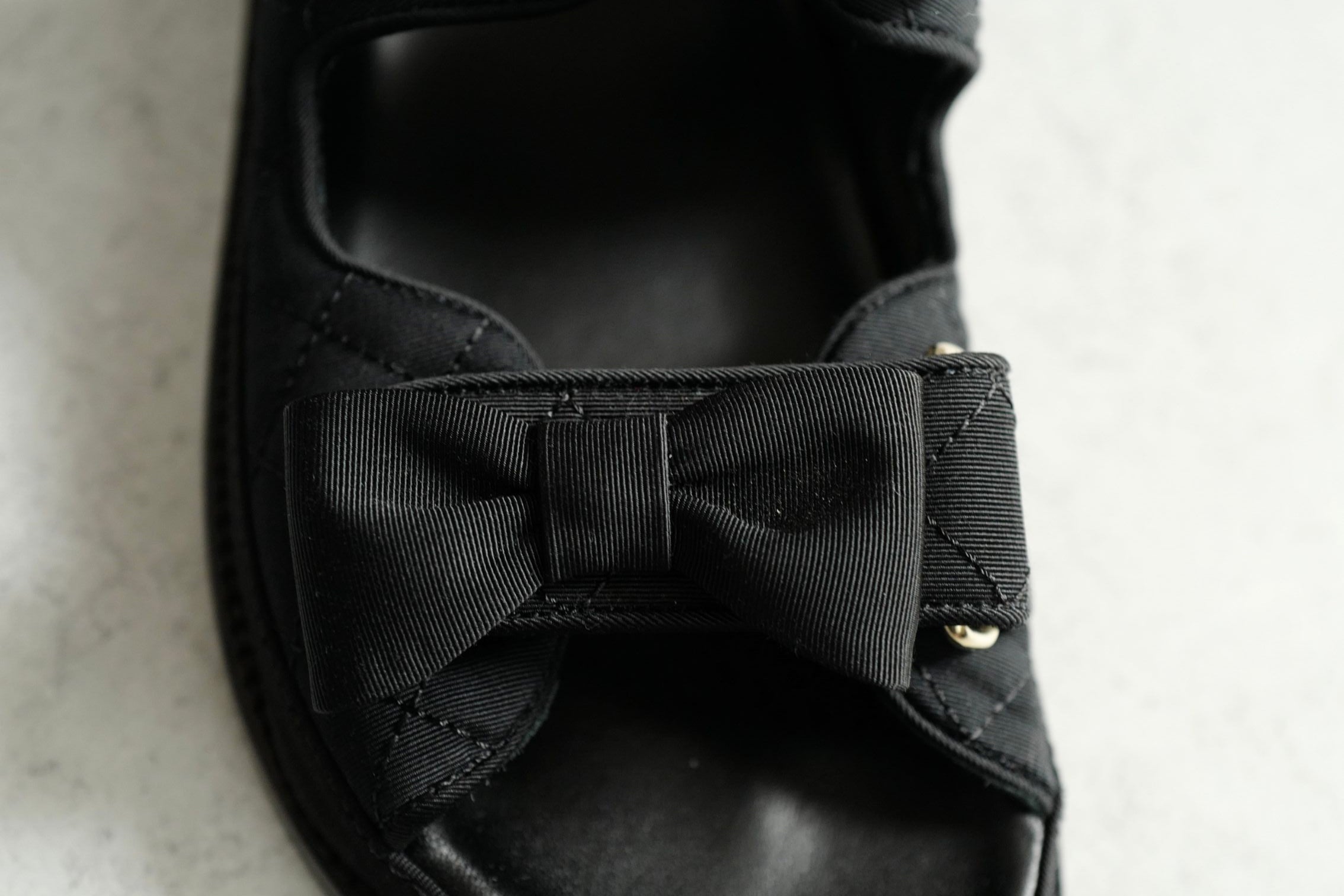 BNIB Chanel Dad Sandal CC Crystals In Black With Bows Size 38 - Limited