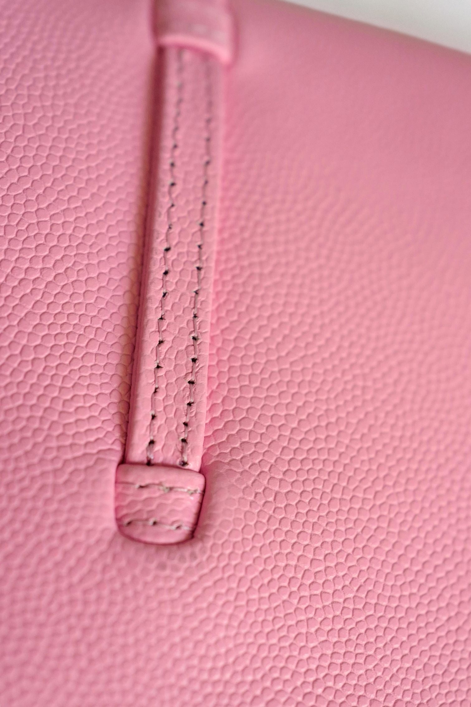 Chanel 26s Preppy Coco 17 Pink Grained Shiny Calfskin Gold Hardware