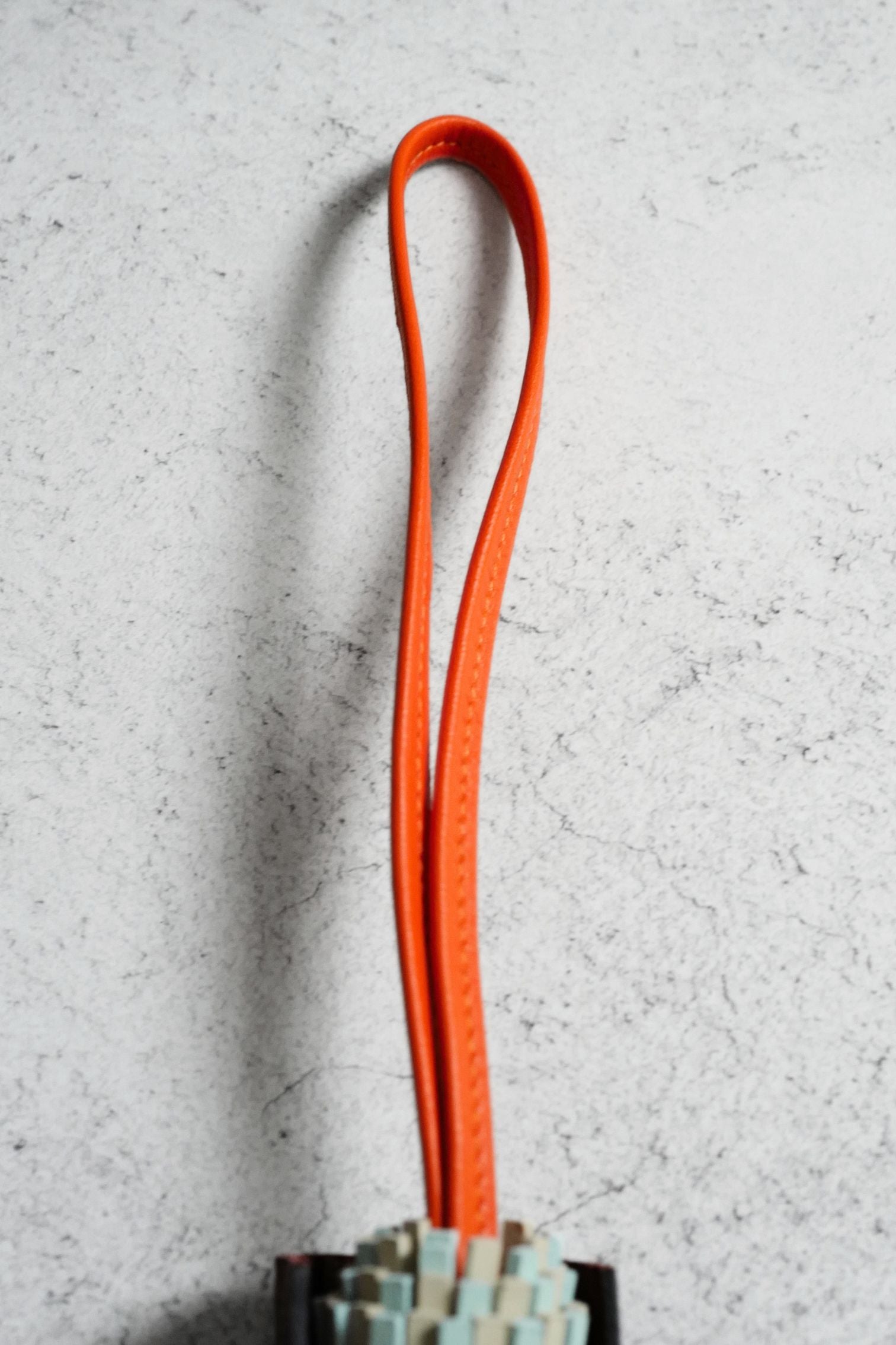 Hermès Charm Chouette Vert Peppermint/Craie /Feu /Rouge H /Blanc Lambskin