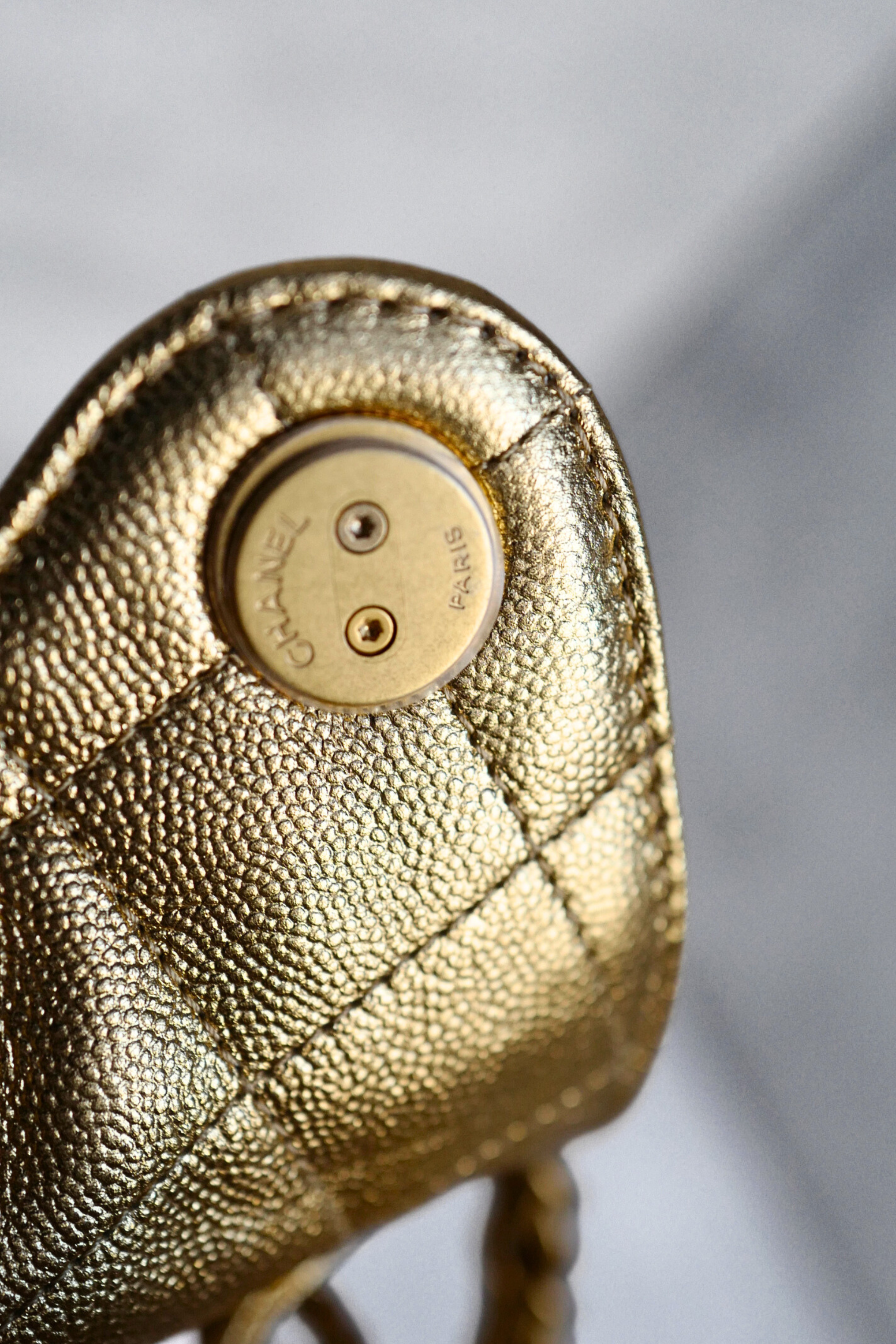 BNIB Chanel 26C Small Hobo Gold Metallic Grained Calfskin with Gold Hardware