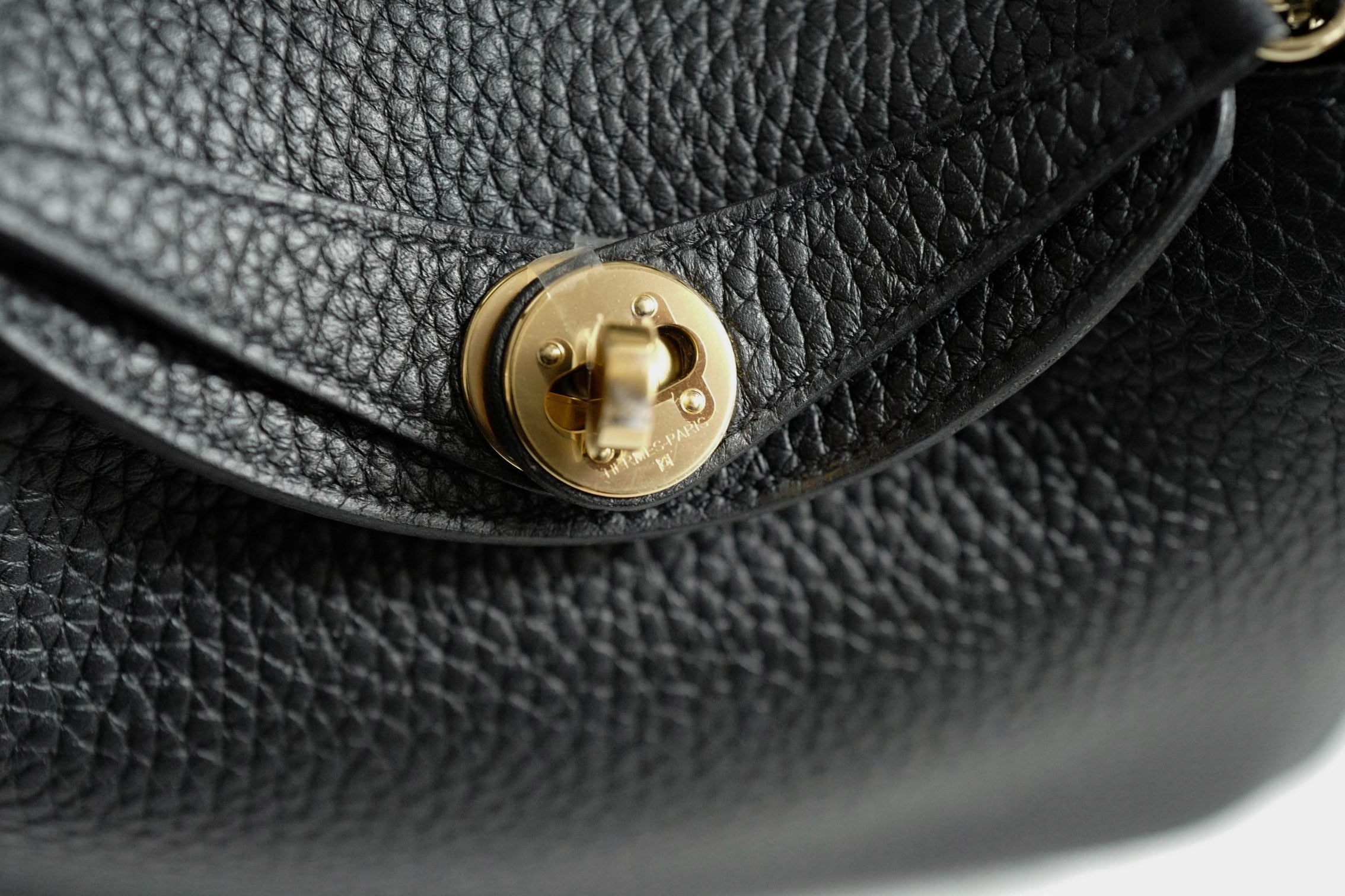 Brand New Hermès Mini Lindy Black Noir Clemence Gold Hardware U 2023