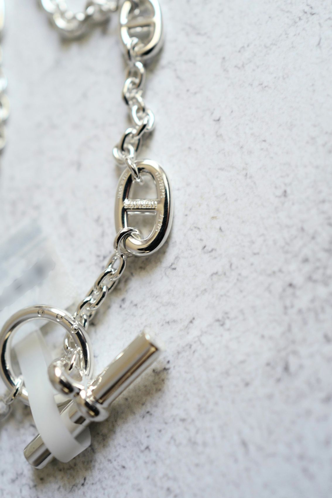 Hermès Farandole Long Necklace 160 Sterling Silver