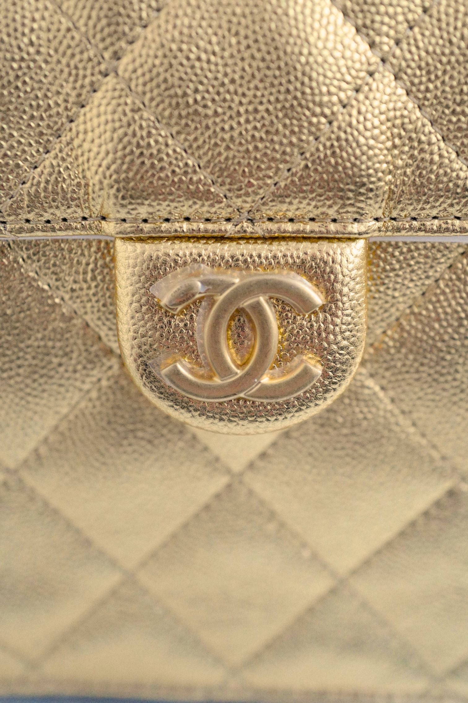 Chanel 26C Small Hobo Gold Metallic Grained Calfskin Gold Hardware