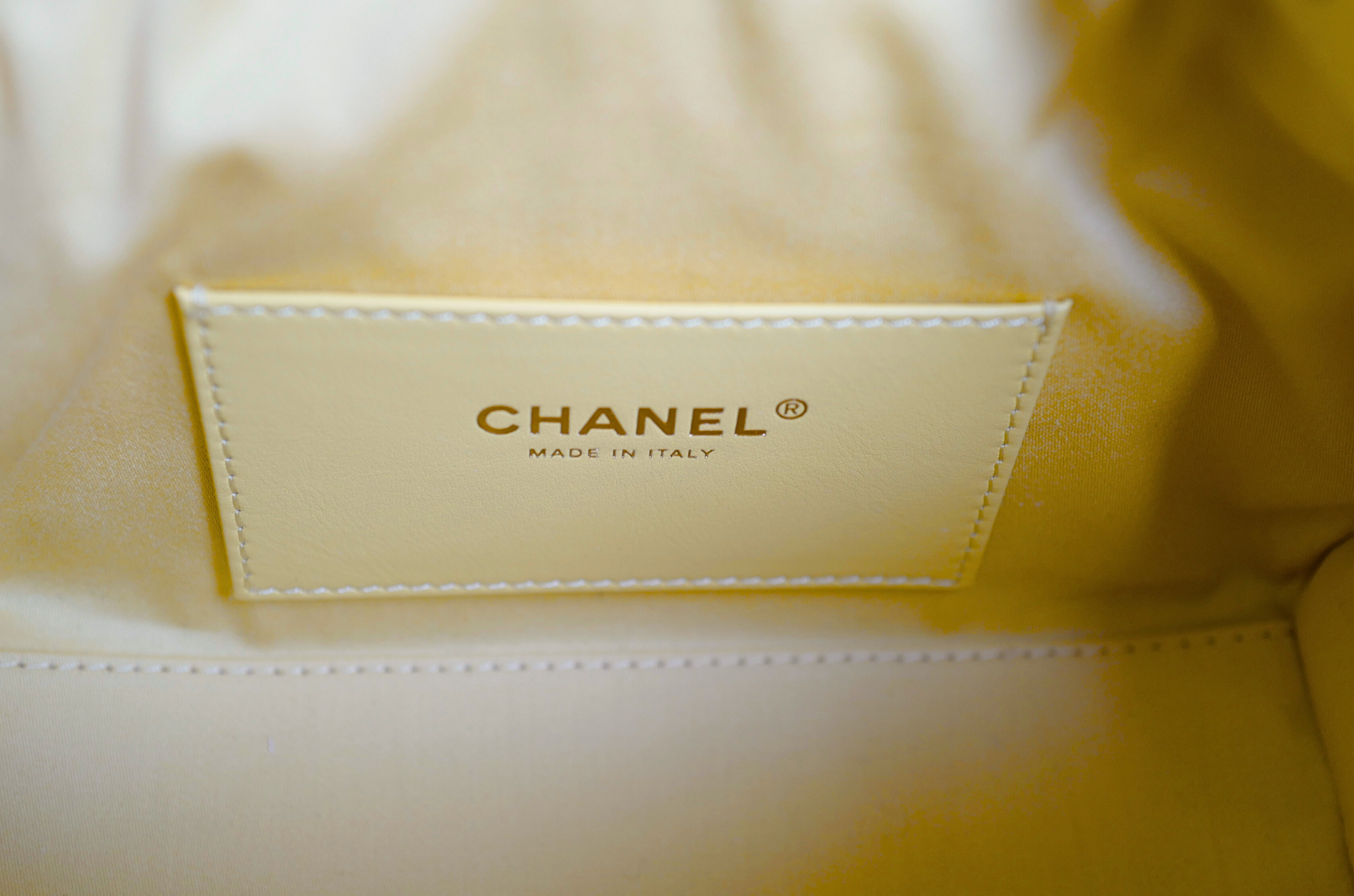 NEW Chanel 26C Mini Hobo Shoulder Bag in Yellow Suede with Gold Hardware