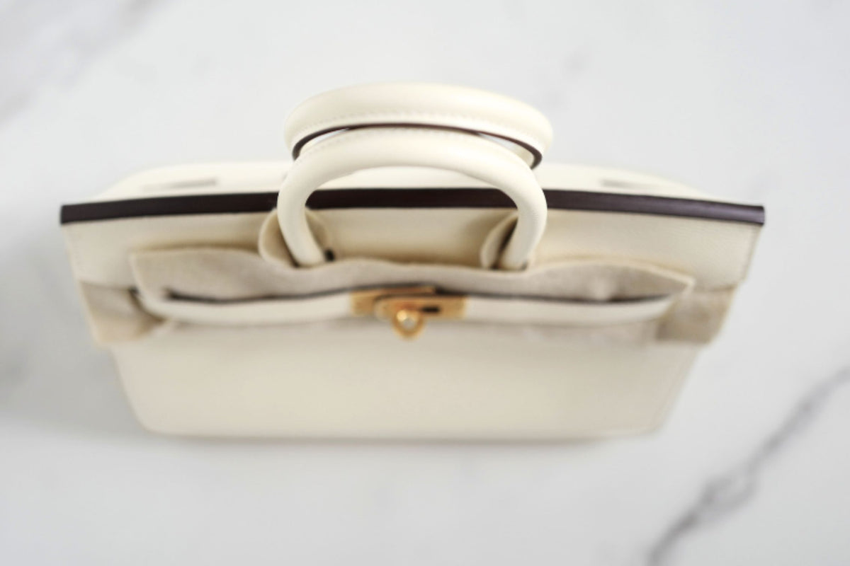 Hermes Birkin 25 Nata Epsom Sellier Gold Hardware