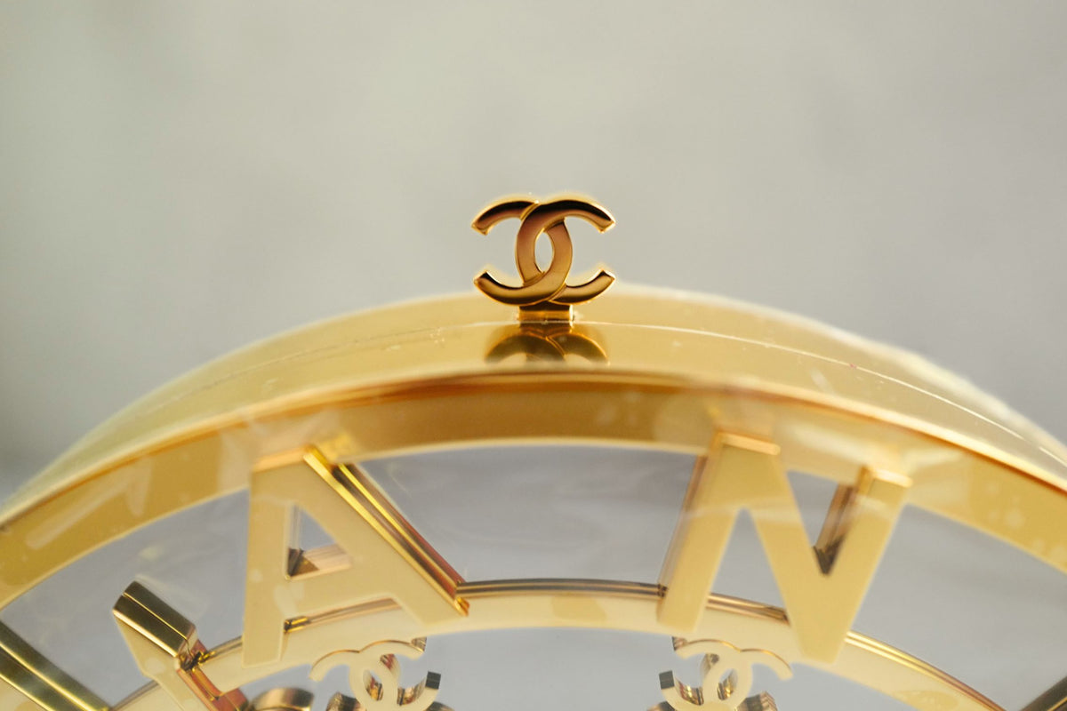 NEW Chanel 26A Metiers d’art Elevator Minaudiere Clutch Golden Silver Gold Hardware