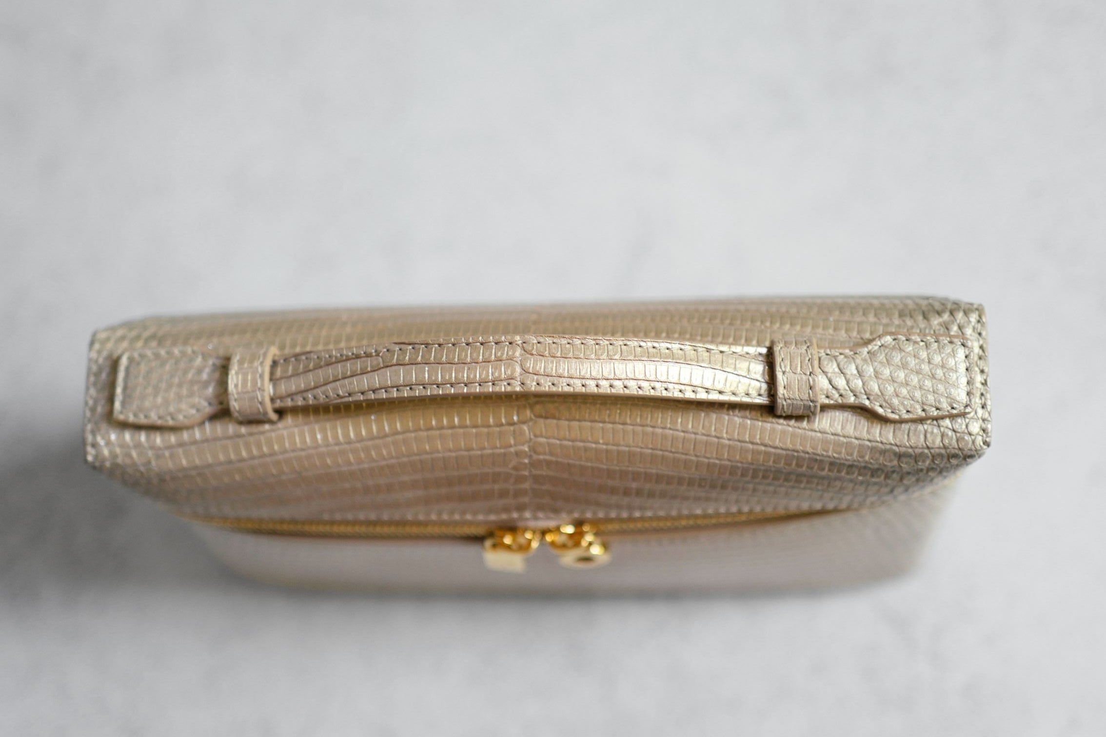 Loro Piana Extra Pocket L19 Lizard Cosmic Whisper/Sun Gold HW Limited Exotic