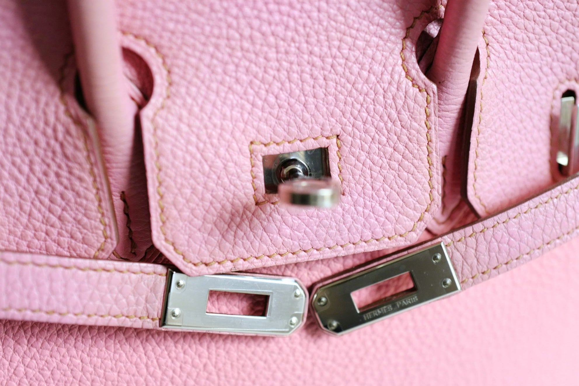Hermès Birkin 25 5P Bubblegum Pink Togo Leather Palladium Hardware N Stamp