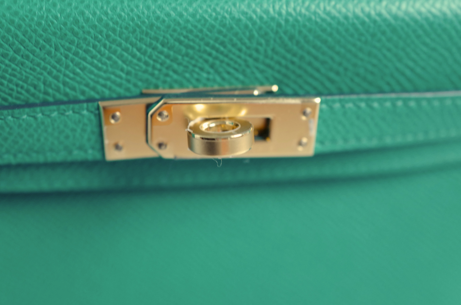 Hermès Mini Kelly 20 Vert Jade Epsom Leather Gold Hardware Z