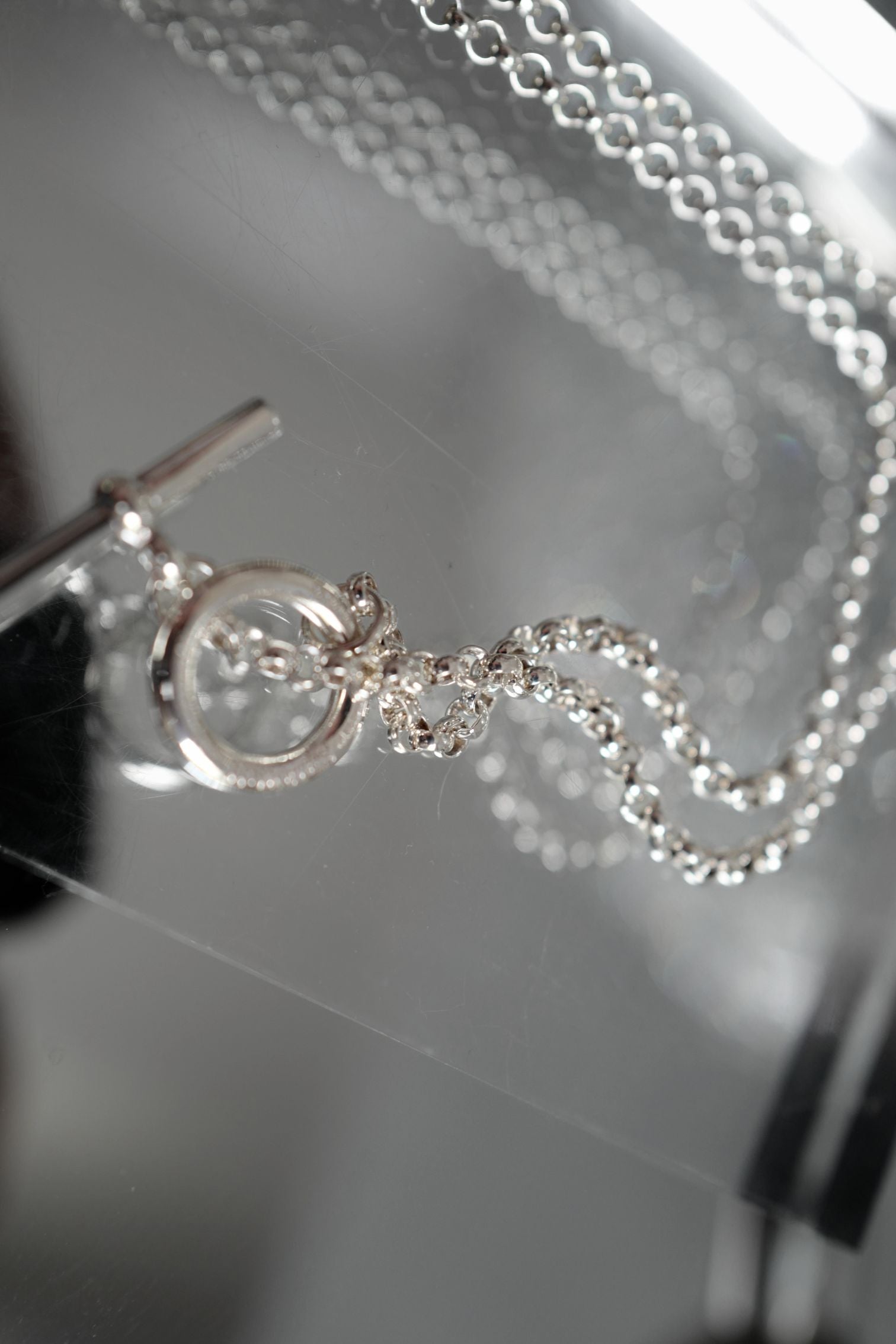 Hermes Chaine d'ancre  Necklace Silver Enchainee pendant