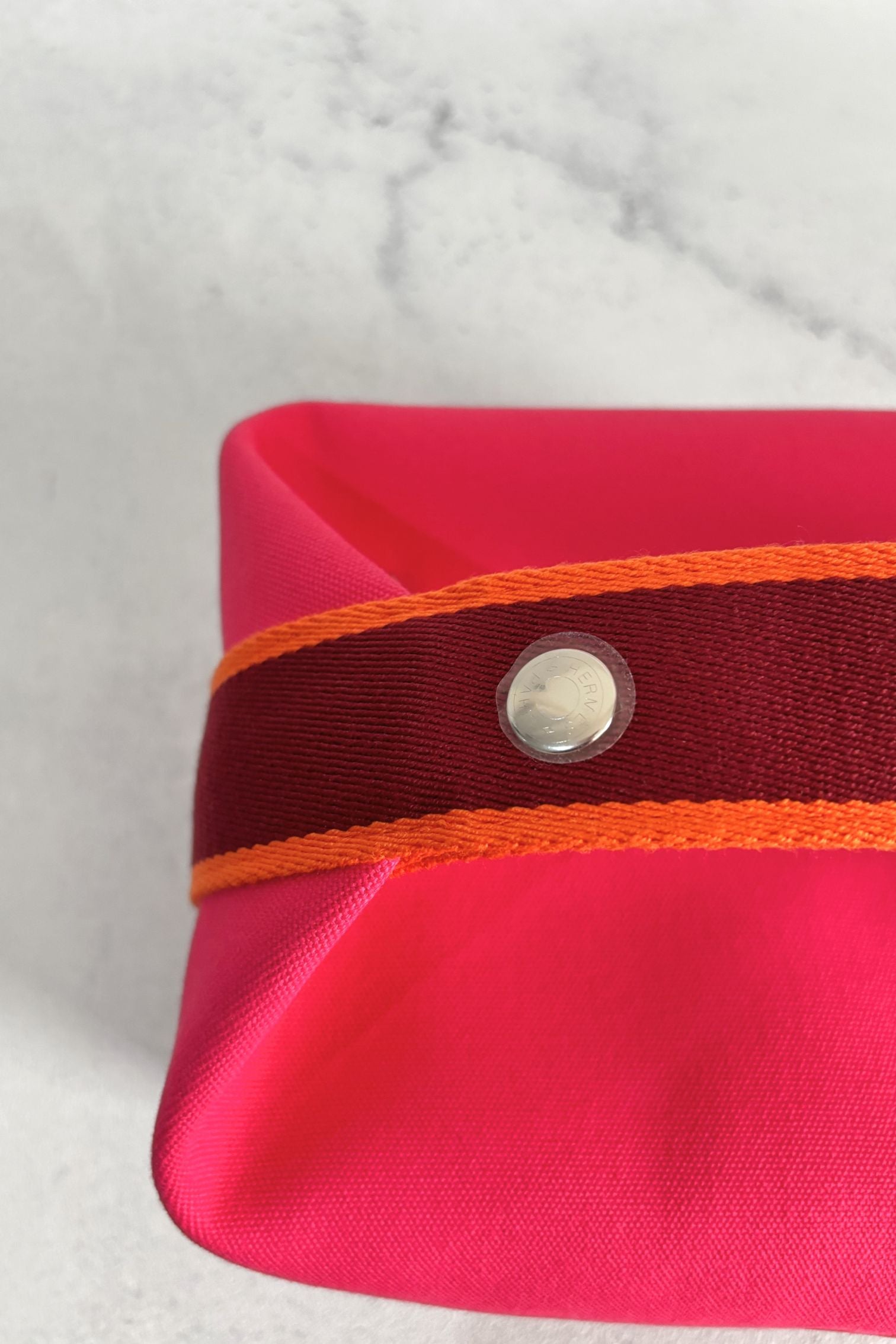 NEW Hermes Bride a Brac Case Large Model Hibiscus 100% Cotton
