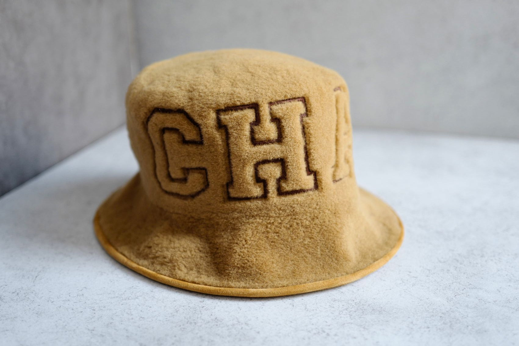 BNIB Chanel Bucket Hat Shearling Fur Beige Coco Neige 24N Size S