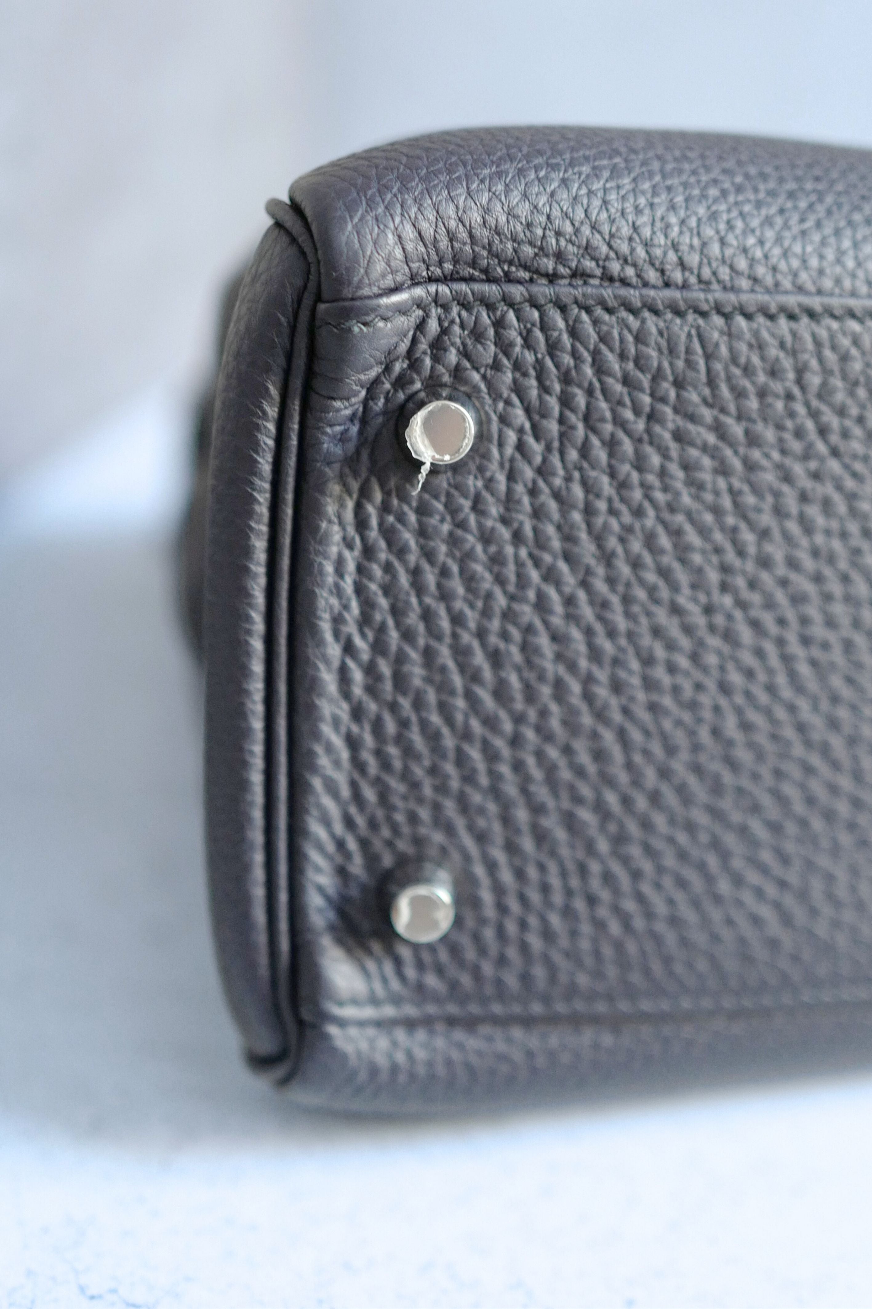 Hermes Kelly Au Galop 32 Bleu Indigo Togo with Palladium HW Limited Edition