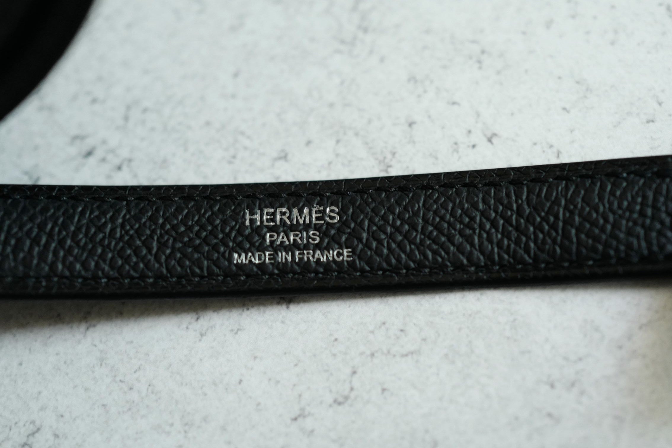 NEW Hermès Kelly 25 Black Epsom Sellier Palladium Hardware