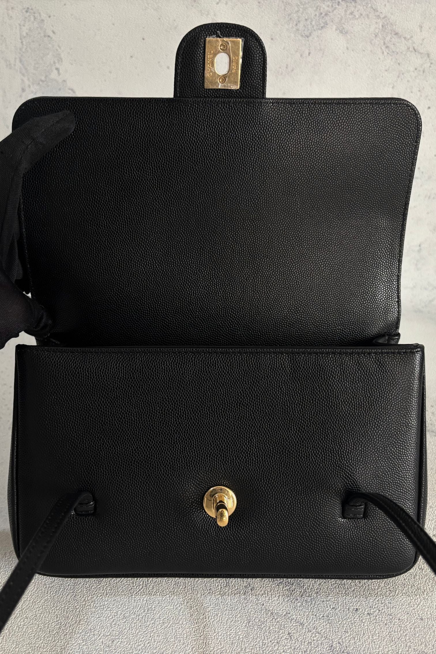 Chanel 26S Preppy Coco 22 Small Black Grained Calfskin GHW Matthieu Blazy