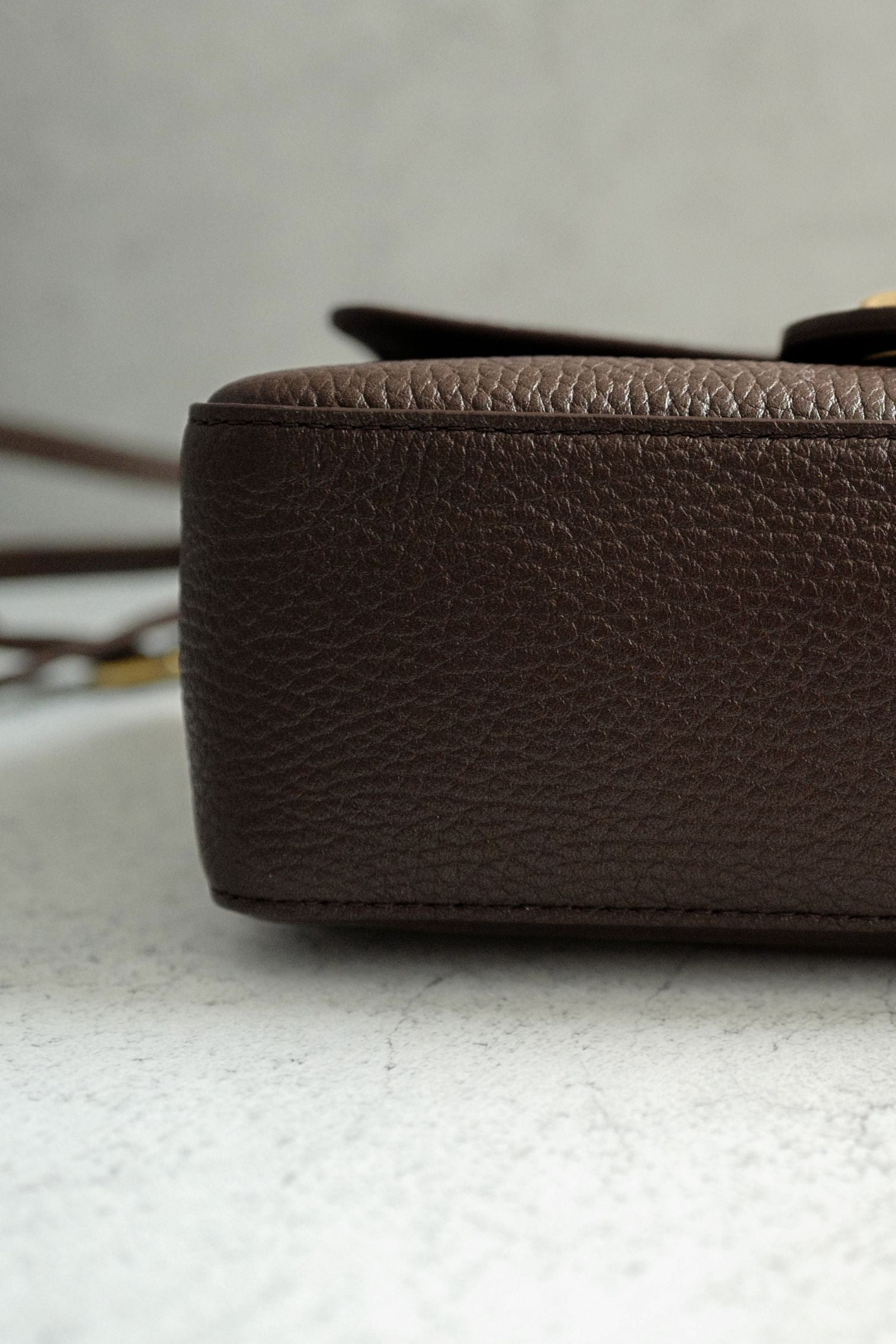 Chanel 26B Pre Fall Winter Mini Flap Bag Chocolate Brown Grained Calfskin GHW