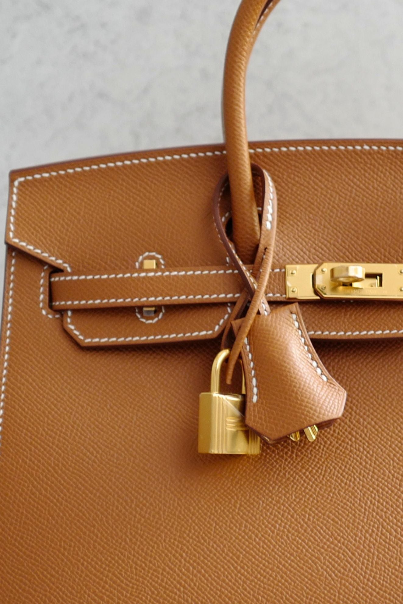 Hermès Birkin 25 Gold Epsom Sellier Gold Hardware U Stamp