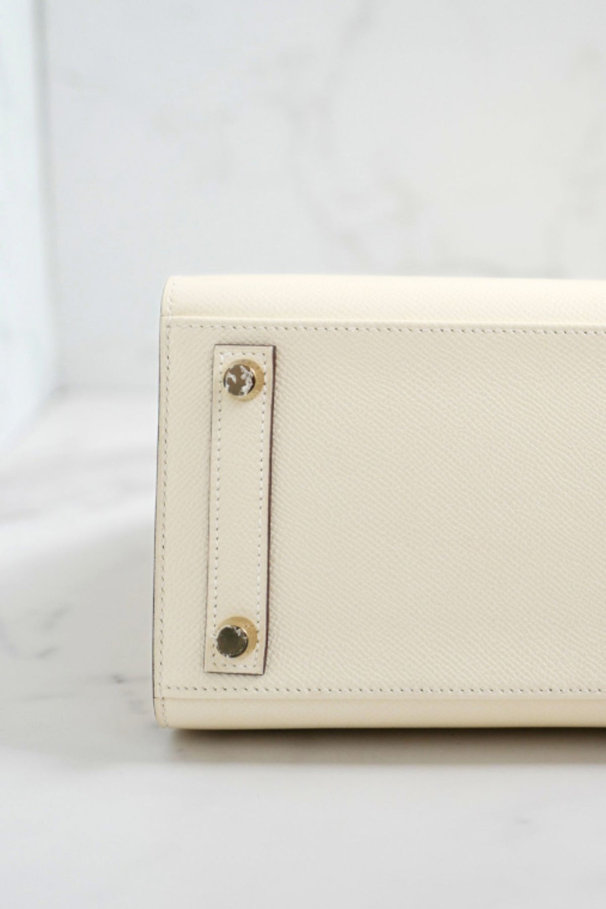 Hermes Birkin 25 Nata Epsom Sellier Gold Hardware