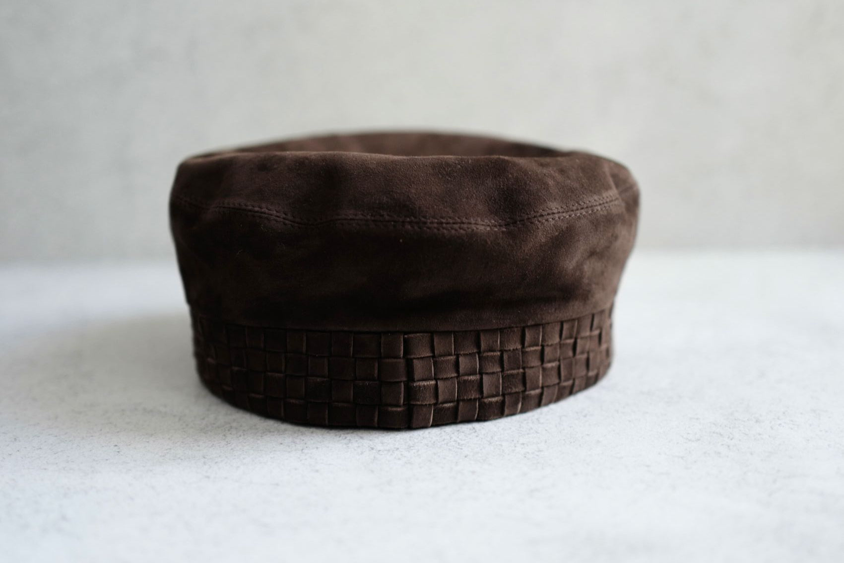 NEW Hermes Casquette Femme Giulietta in Marron Ebene Size 57 Hat $1600