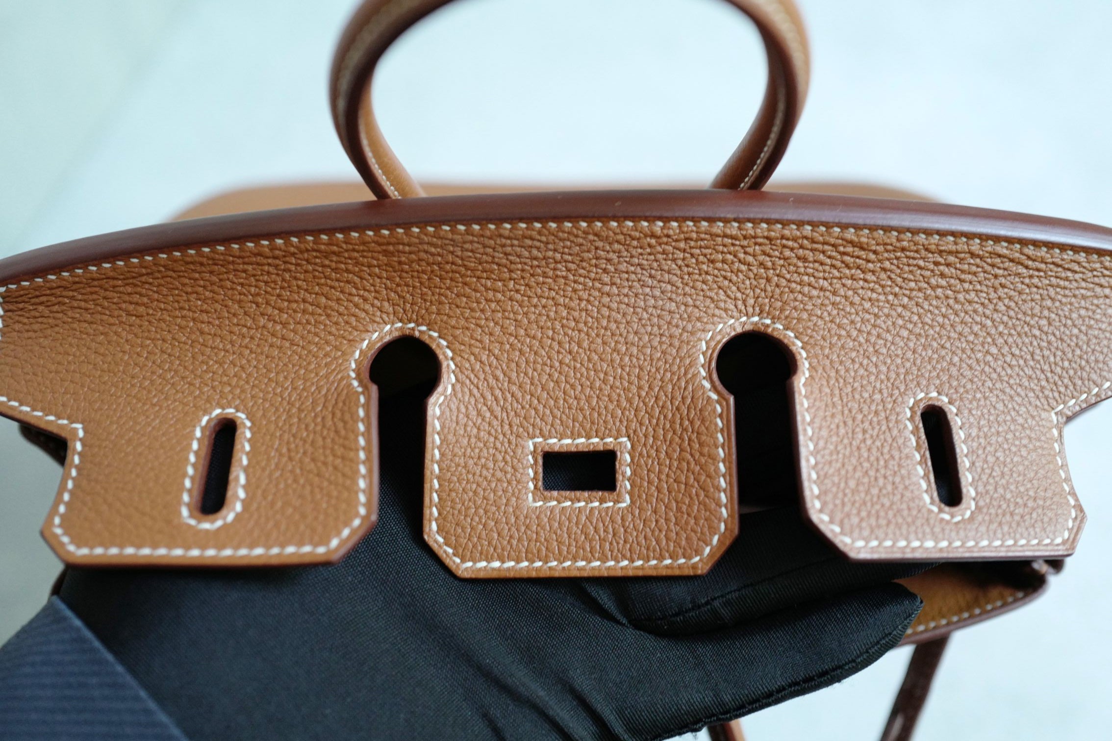 BNIB Hermes Birkin 25 Gold Togo Leather Palladium Hardware