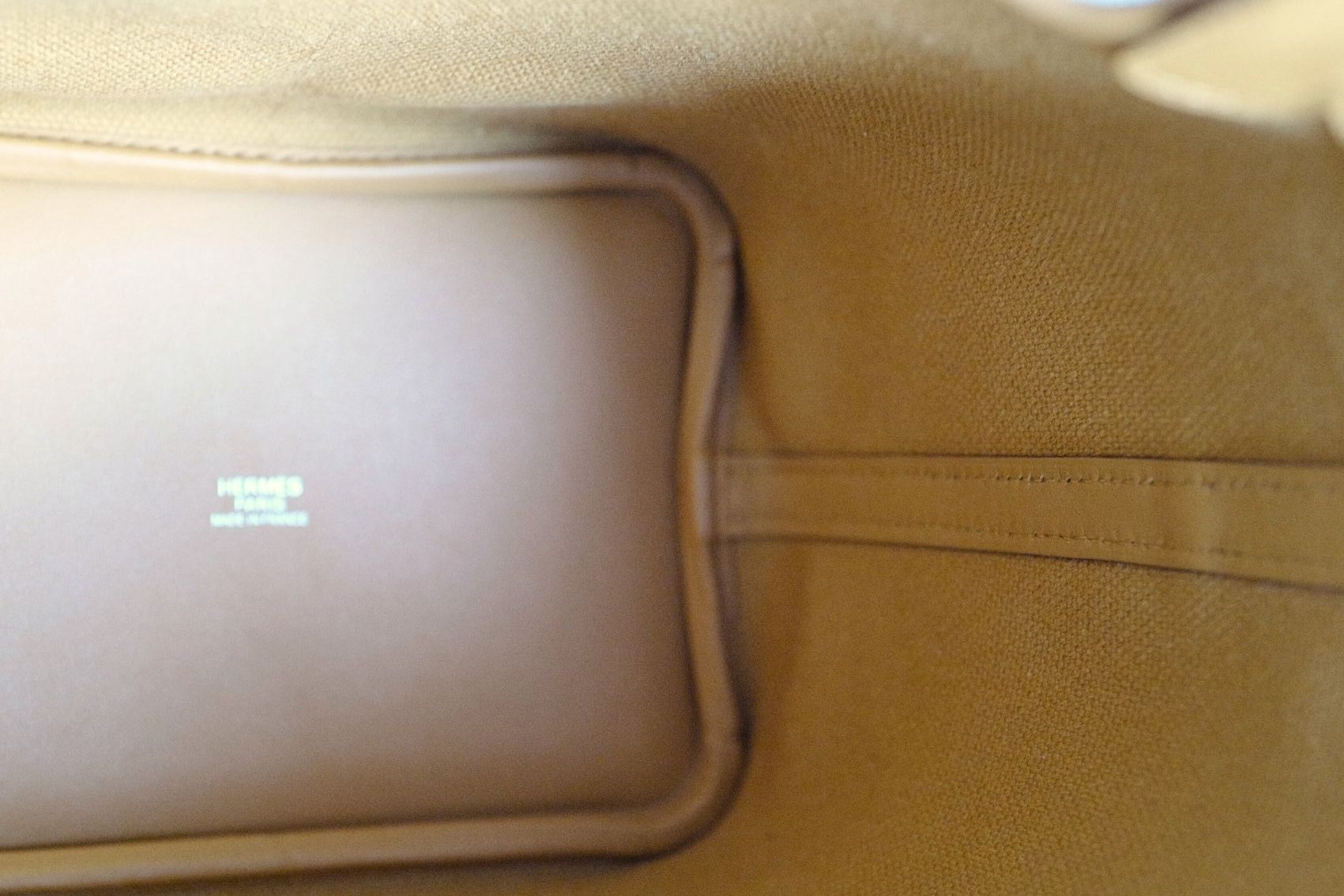 BNIB Hermes Picotin 18 Cargo in Sesame Palladium Hardware B Stamp