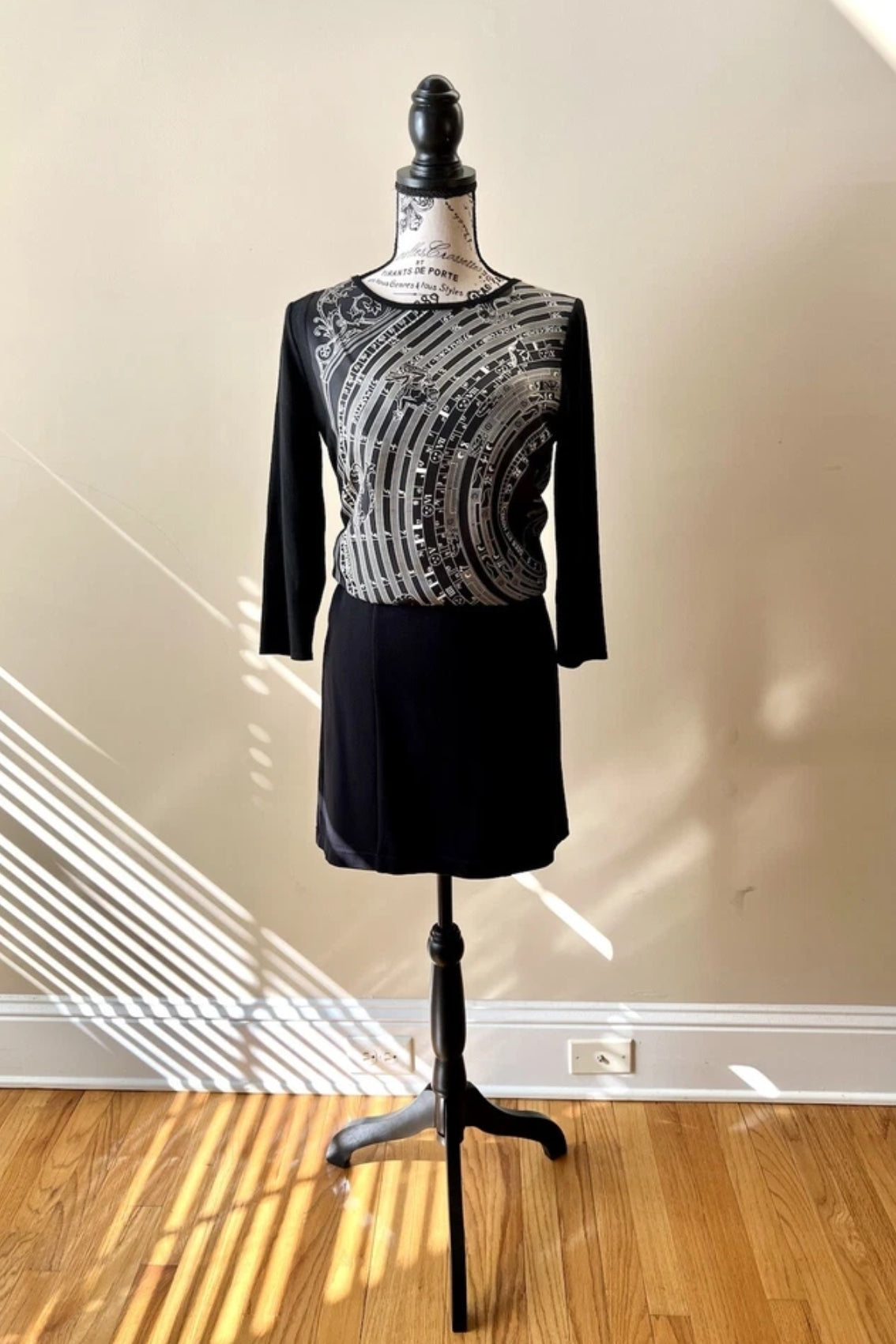 NEW Hermes Dress Shirt Astrologie In Noir (black) Size 34