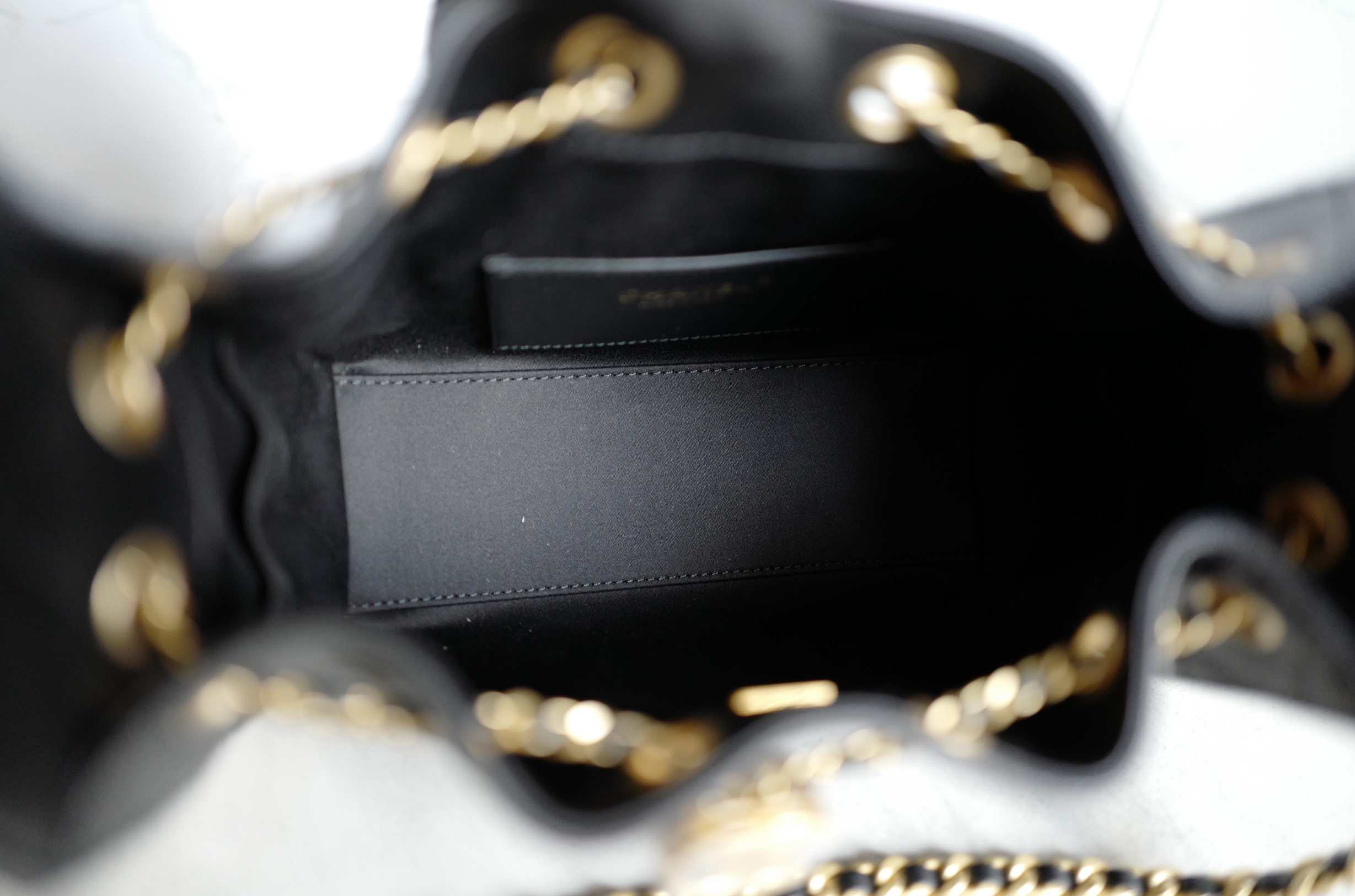 BNIB Chanel 26C Mini Hobo Bag Black Grained Calfskin with Gold Hardware