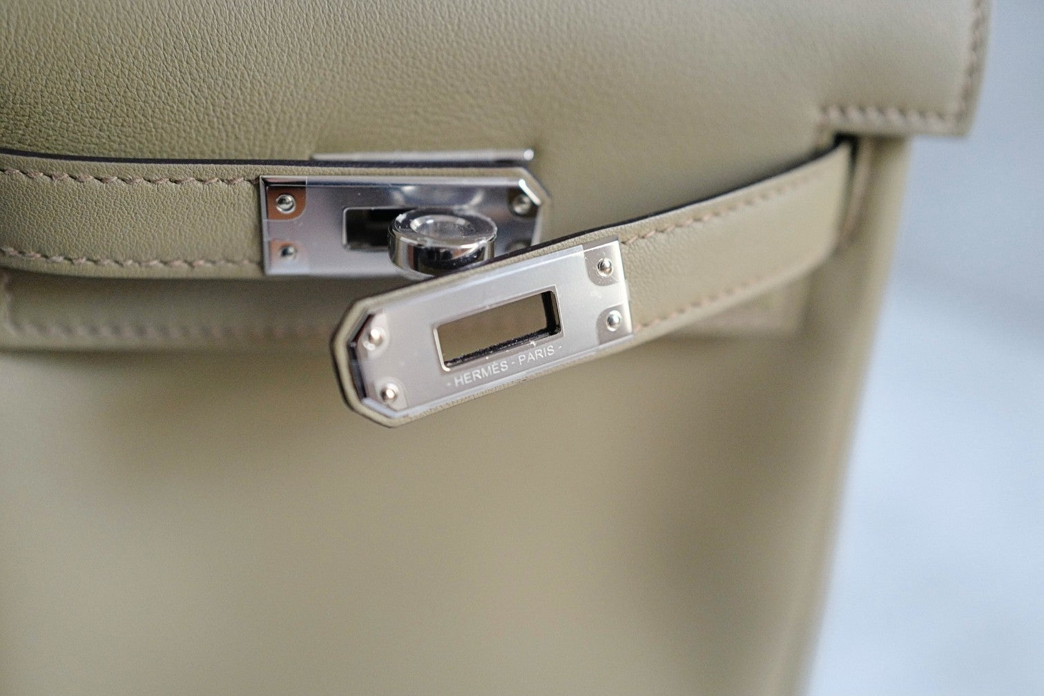 Hermès Kelly Jump Beige Marfa Swift Leather Palladium Hardware W/2024