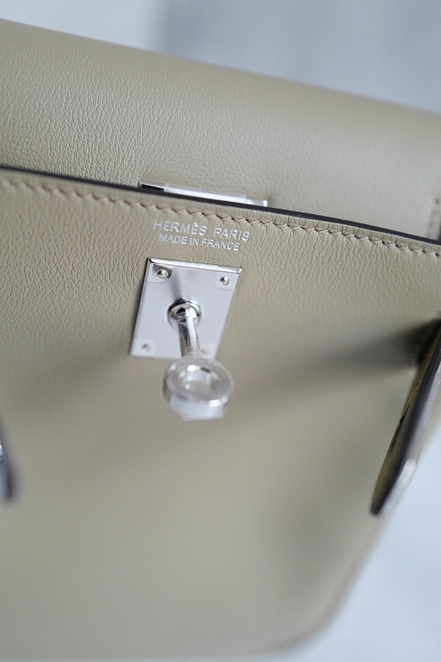 Hermès Kelly Jump Beige Marfa Swift Leather Palladium Hardware W/2024