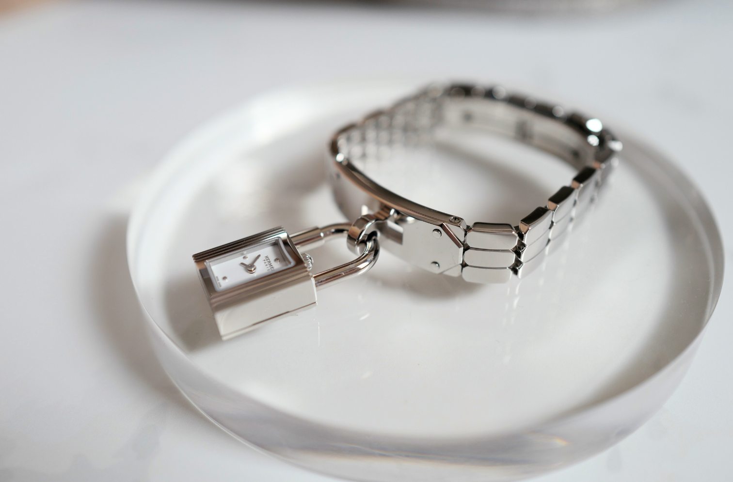 BNIB HERMES Kelly Steel watch, Mini model, 16 mm