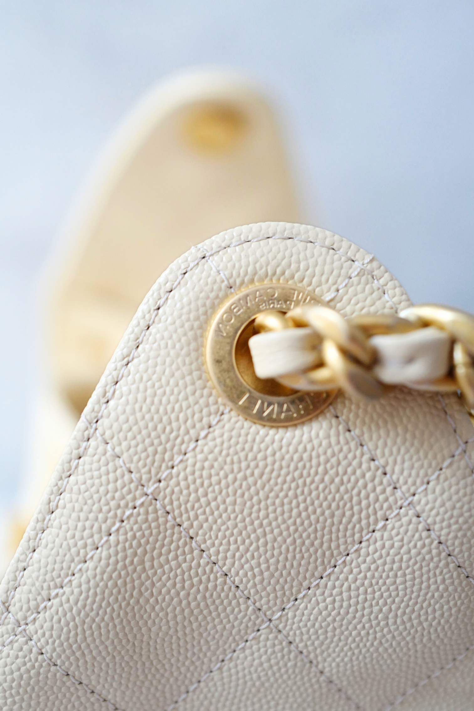 BNIB Chanel 25K Small Hobo Bag Light Beige with Gold Hardware