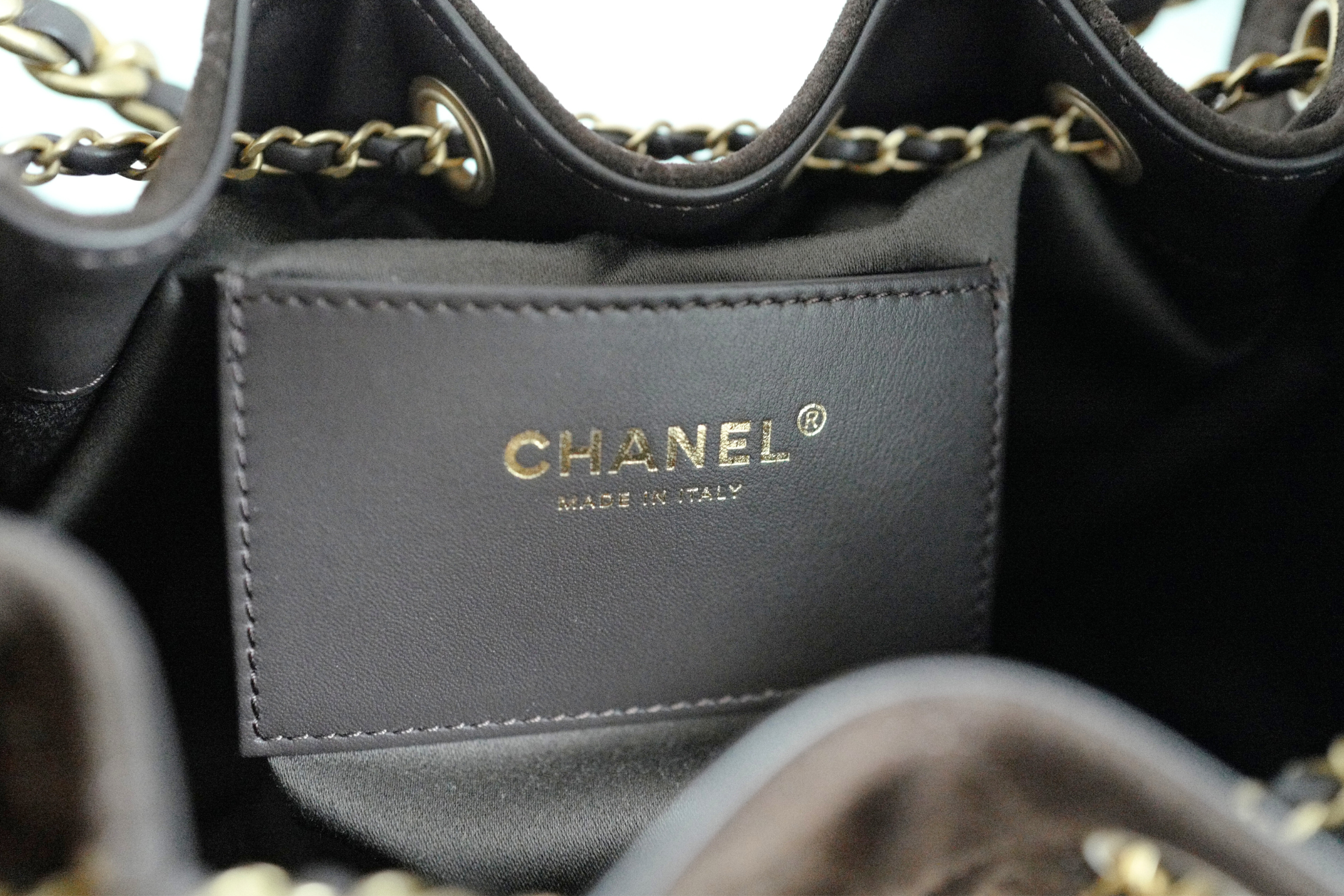 BNIB Chanel 26C Small Hobo Bag Dark Brown Suede with Gold Hardware