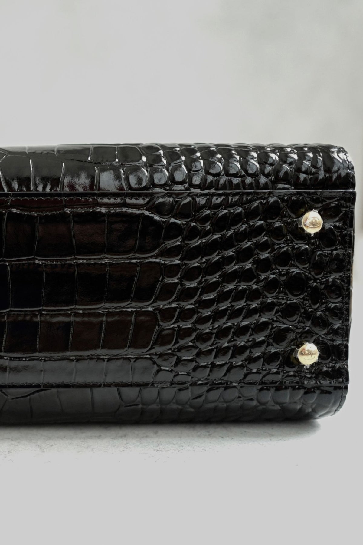 NEW Chanel 26K Matthieu Blazy's Small Tote Black Crocodile Embossed Calfskin GHW