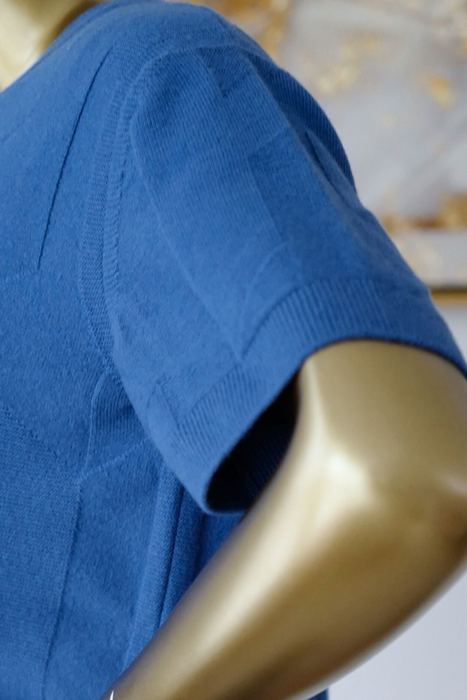 Hermès Pull Manches Longues Bleu Payne Size 38