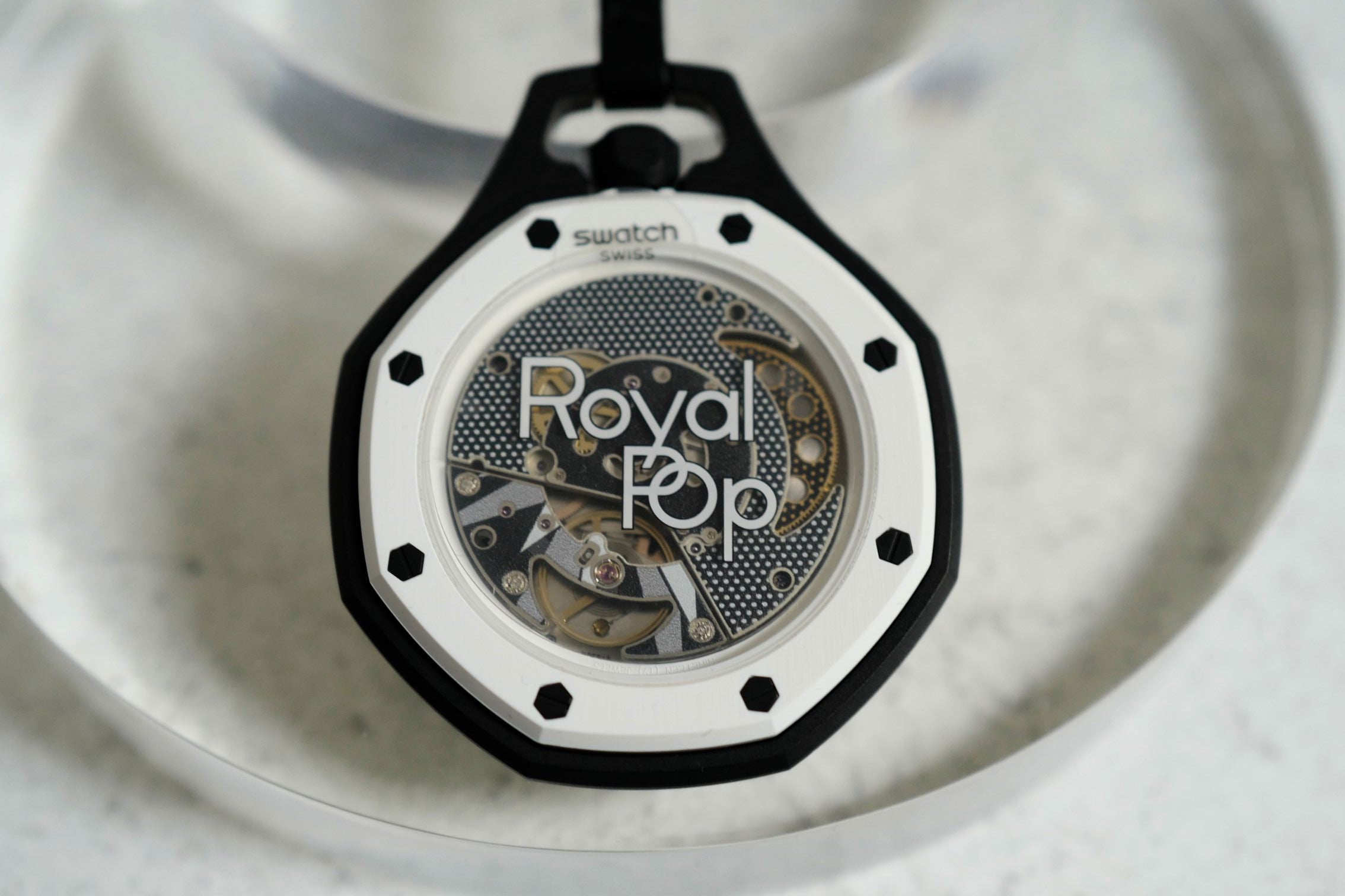 Audemars Piguet x Swatch Royal Pop Panda Black White Mechanical Watch