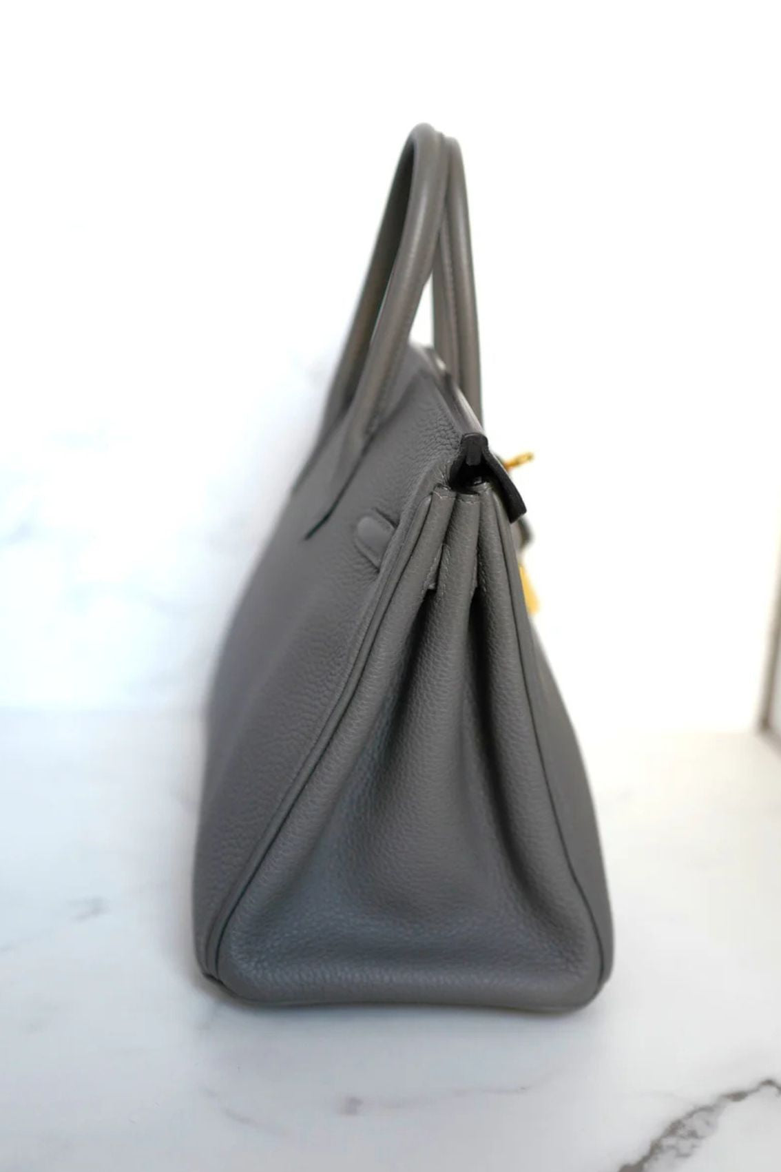 Hermès Birkin 25 Gris Meyer Togo Leather Gold Hardware D Stamp