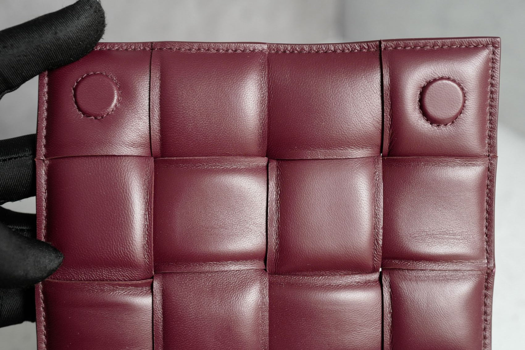 Bottega Veneta Padded Burgundy Small Cassette Belt Bag NEW